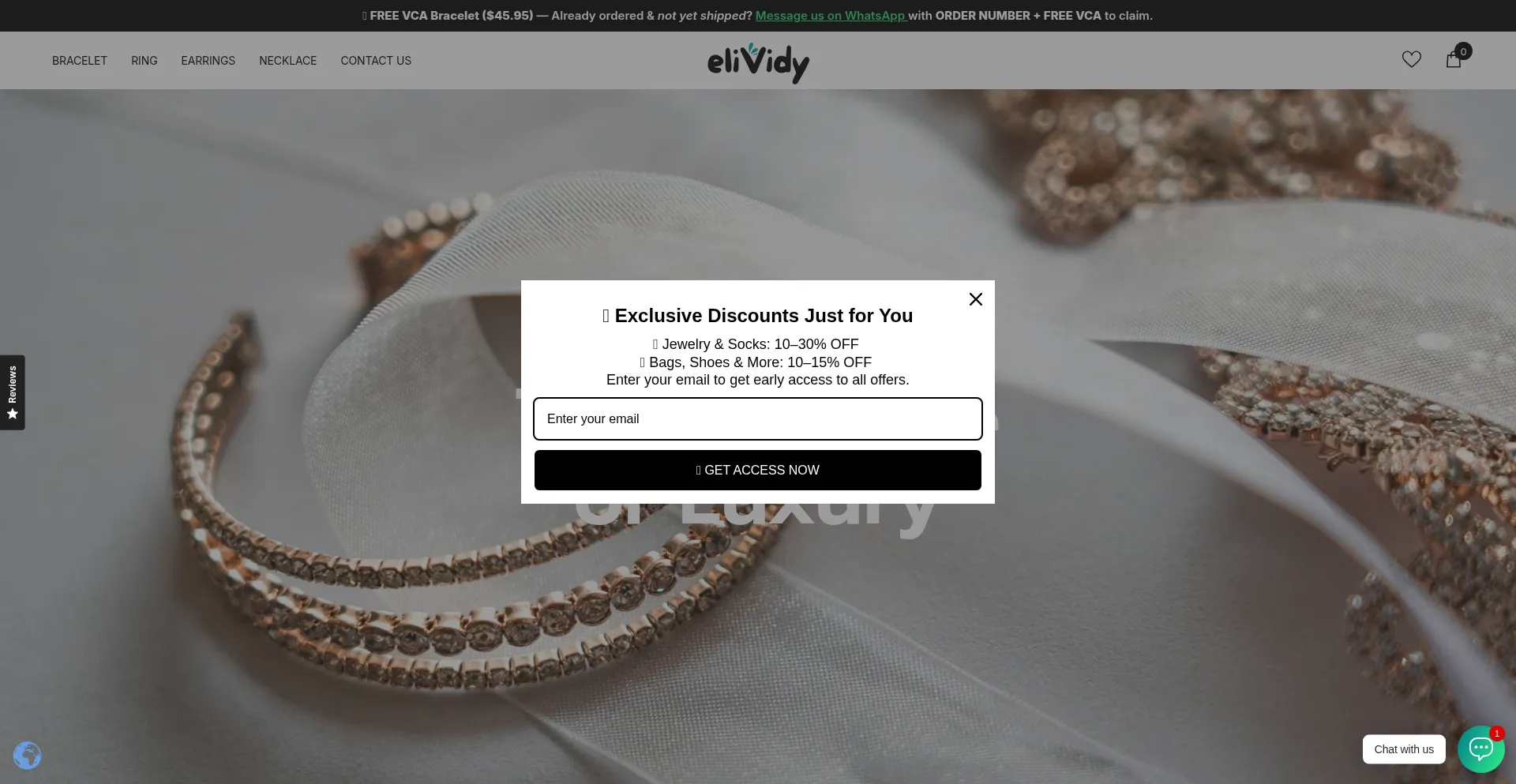 Website screenshot of Elividy.co