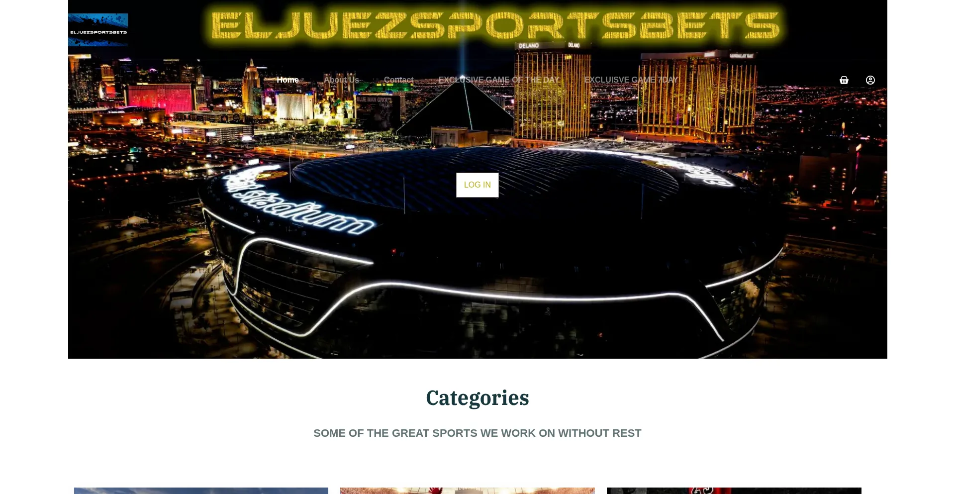 Website screenshot of Eljuezsportsbets.com