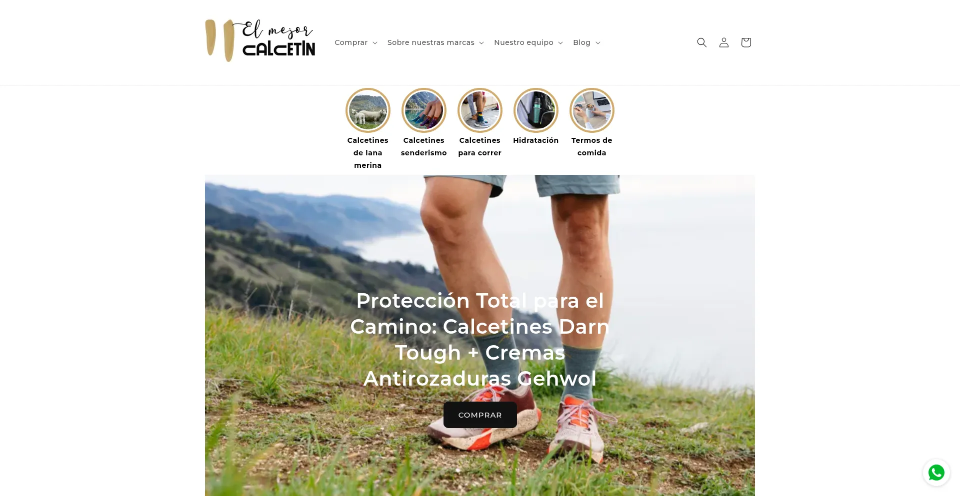 Website screenshot of Elmejorcalcetin.es