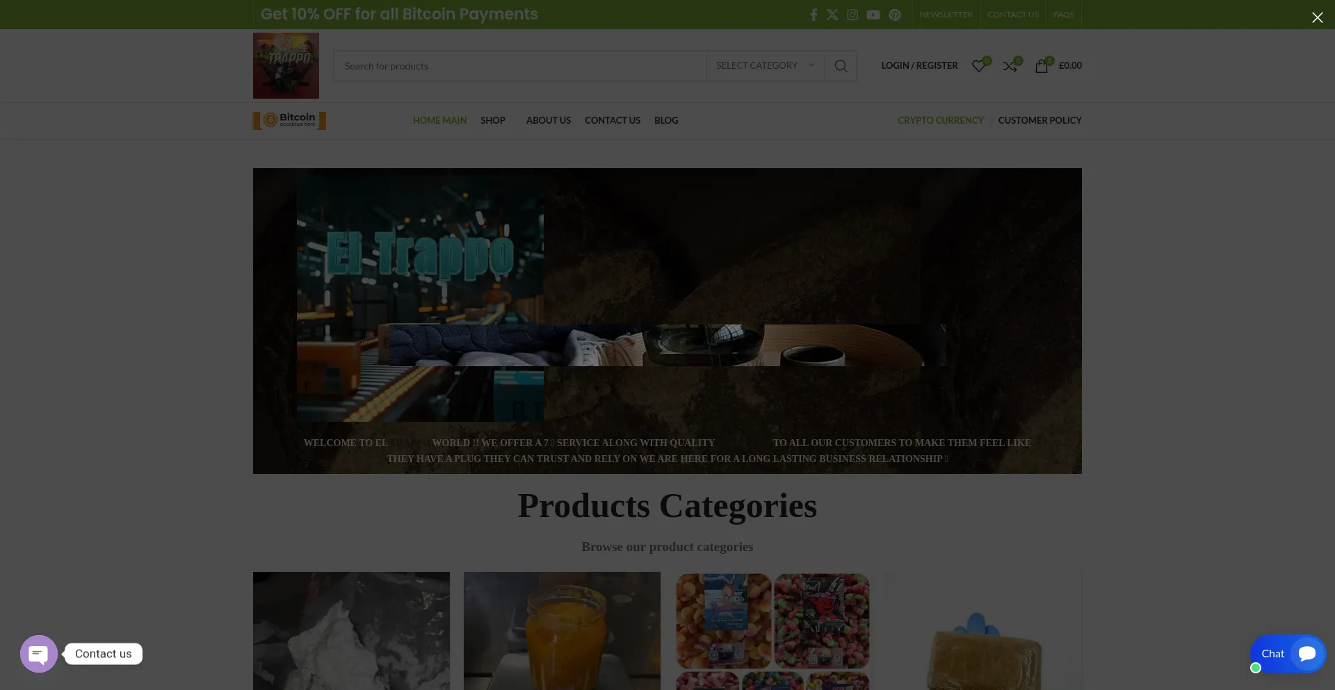 Website screenshot of Eltrappo.co.uk
