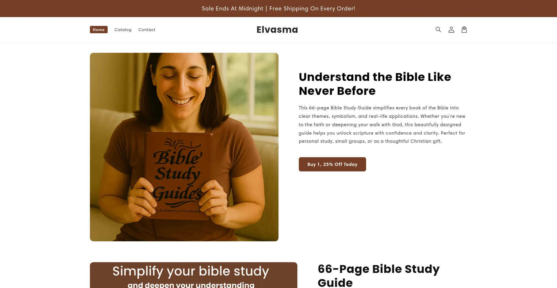 Website screenshot of Elvasma.com