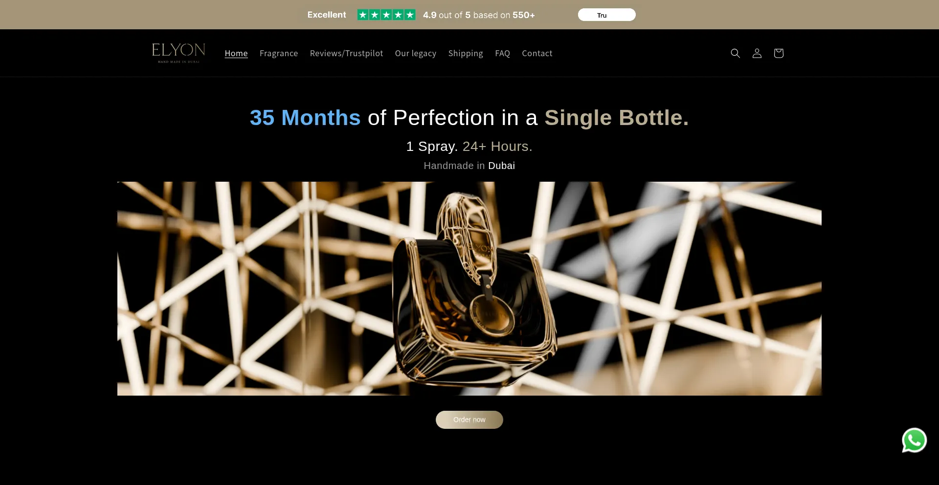 Website screenshot of Elyondubai.com