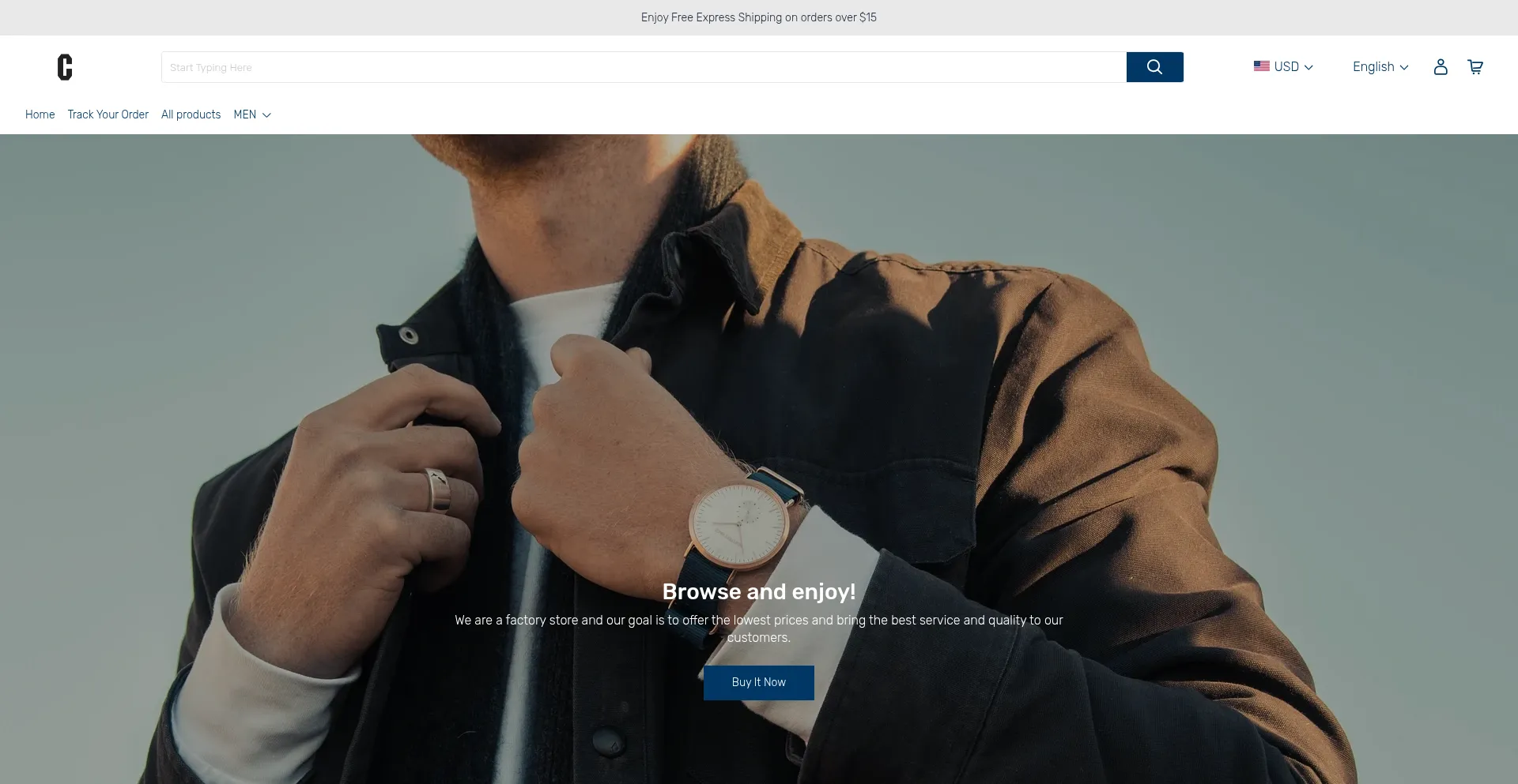Website screenshot of Embicor.com