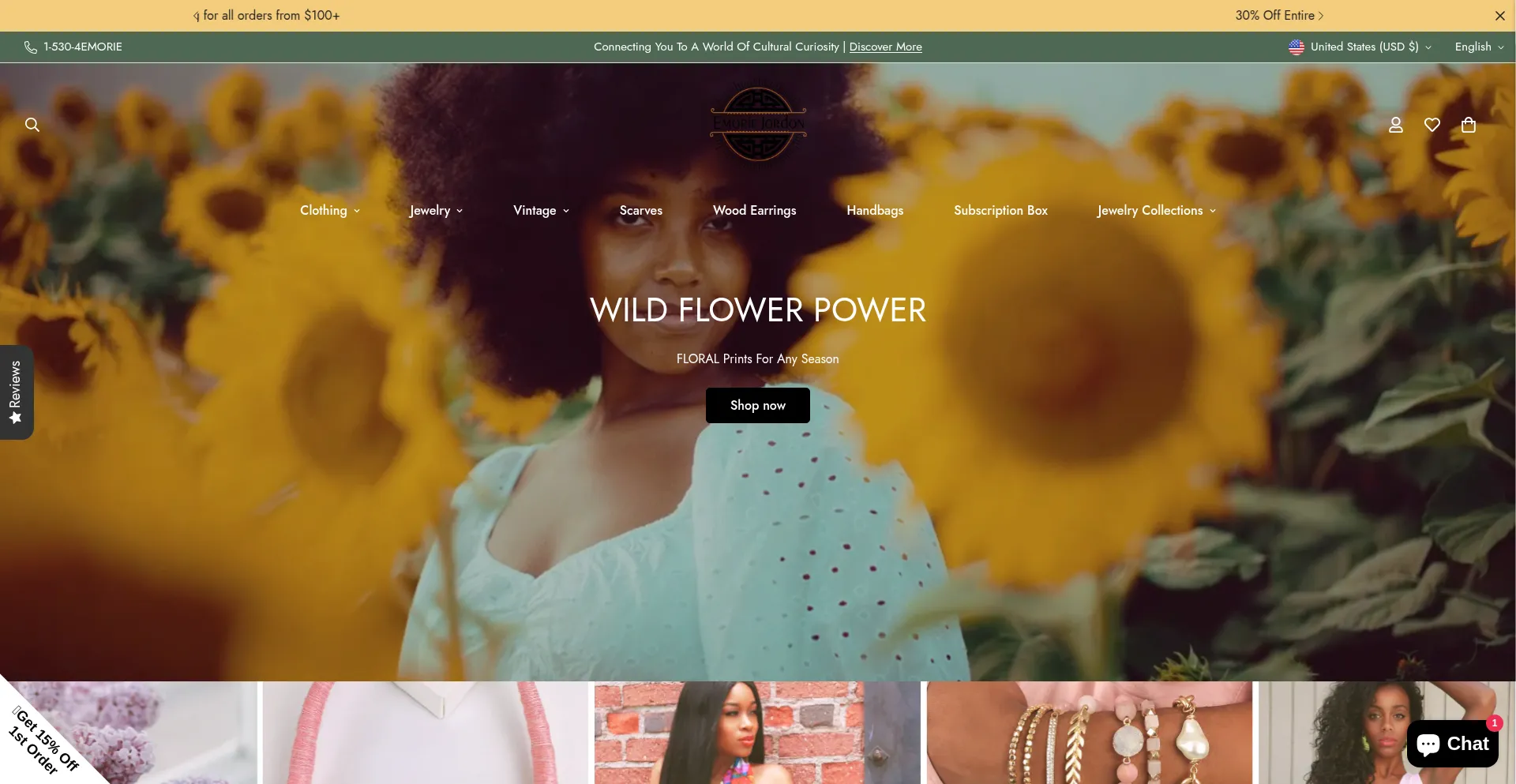 Website screenshot of Emoriejordon.com