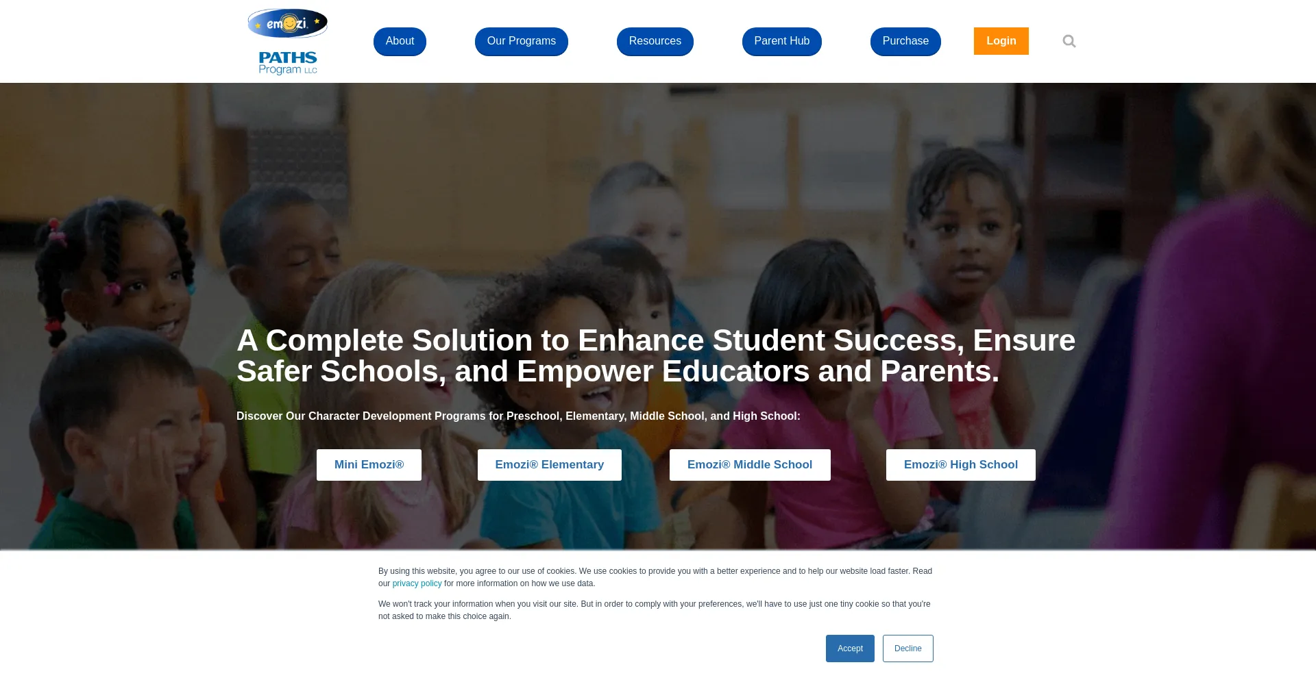 Website screenshot of Emozi.net