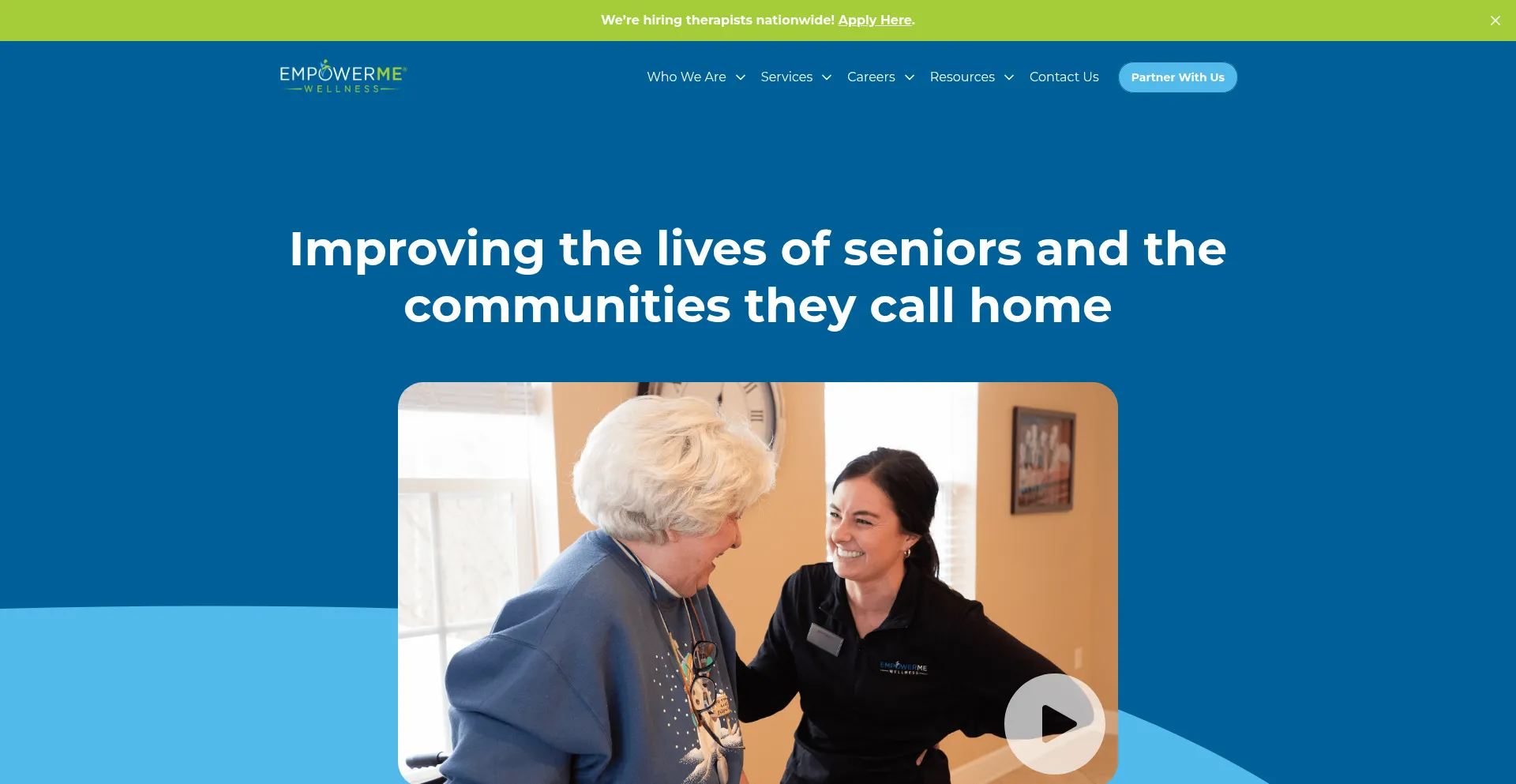 Website screenshot of Empowerme.com