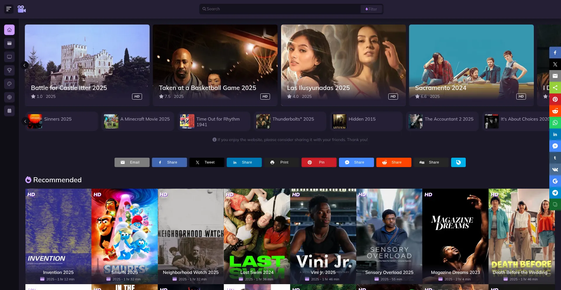 Website screenshot of En.watchfree-official.live
