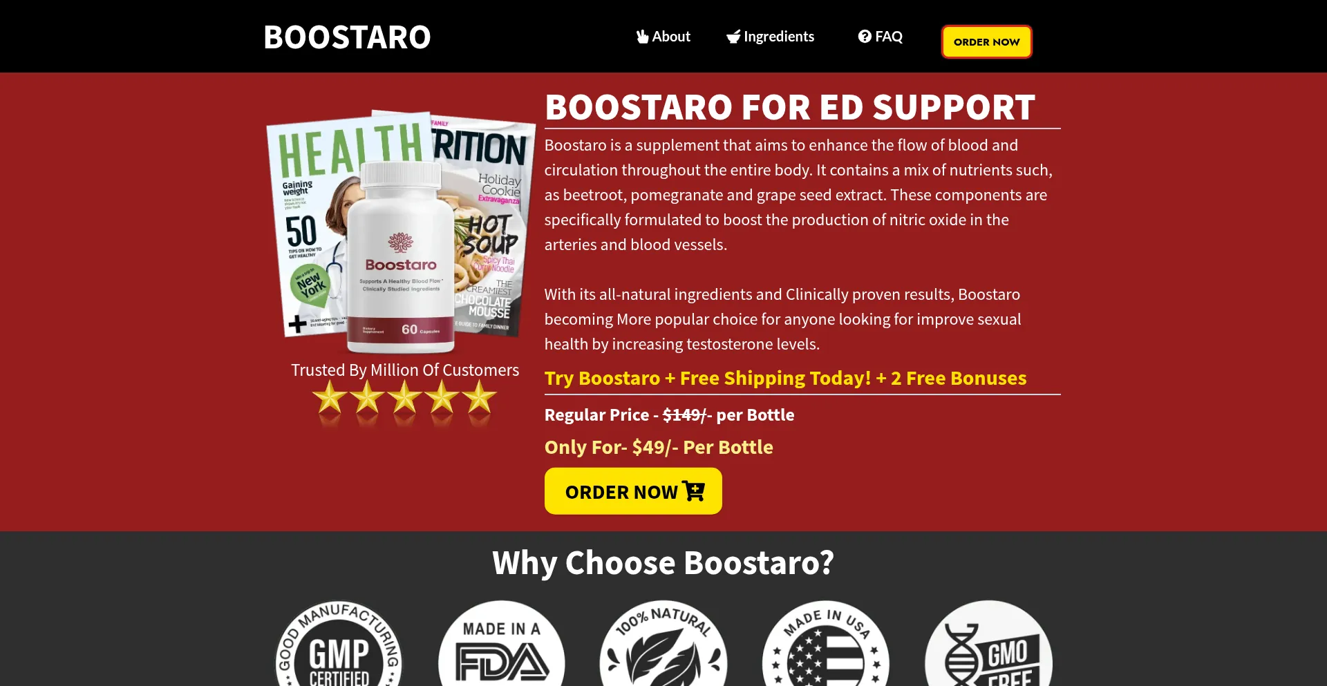 Website screenshot of En-en-us--boostaro.com