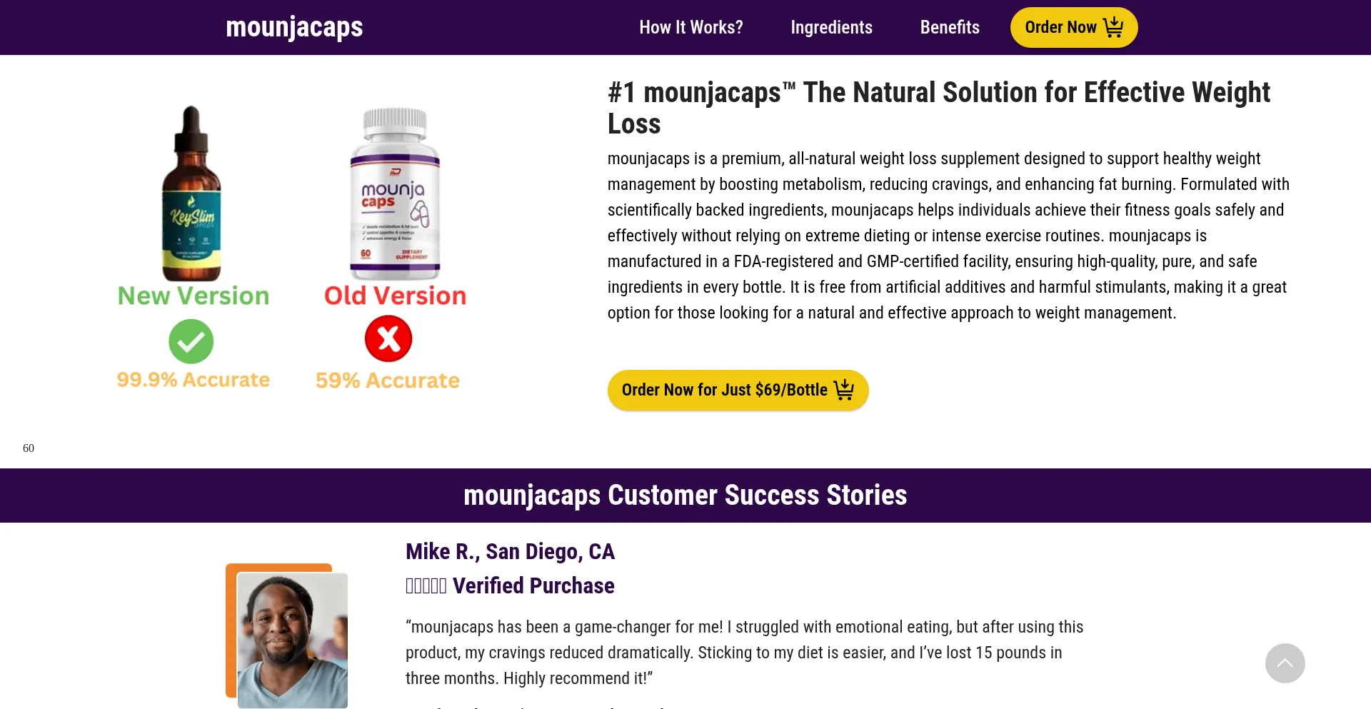 Website screenshot of En-mounjacaps.com