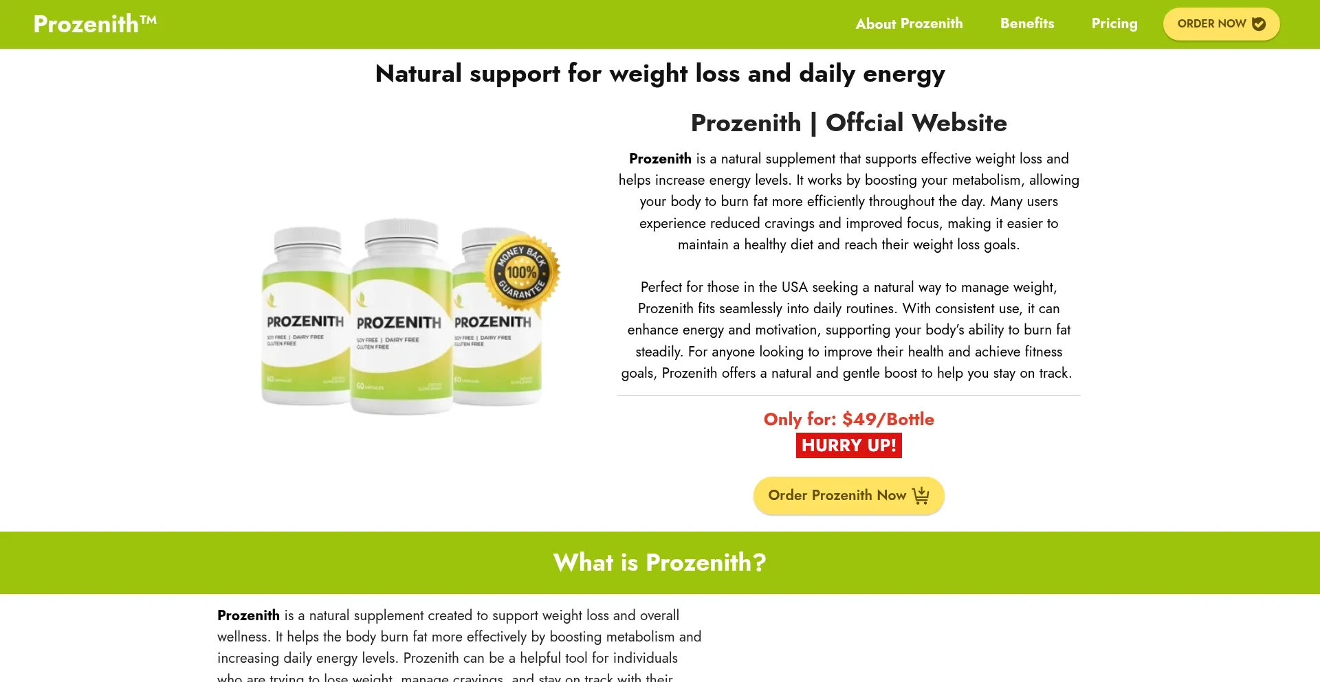 Website screenshot of En-prozanith.com