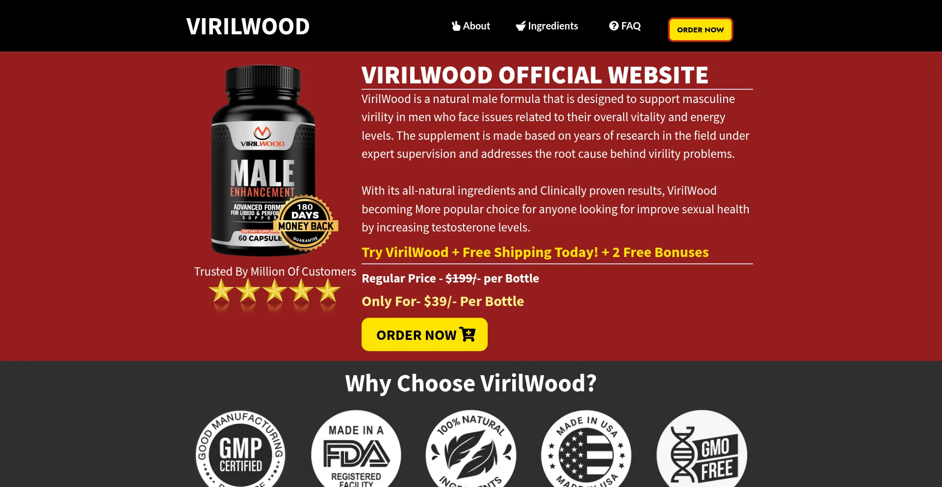 Website screenshot of En-us-virilwood.us