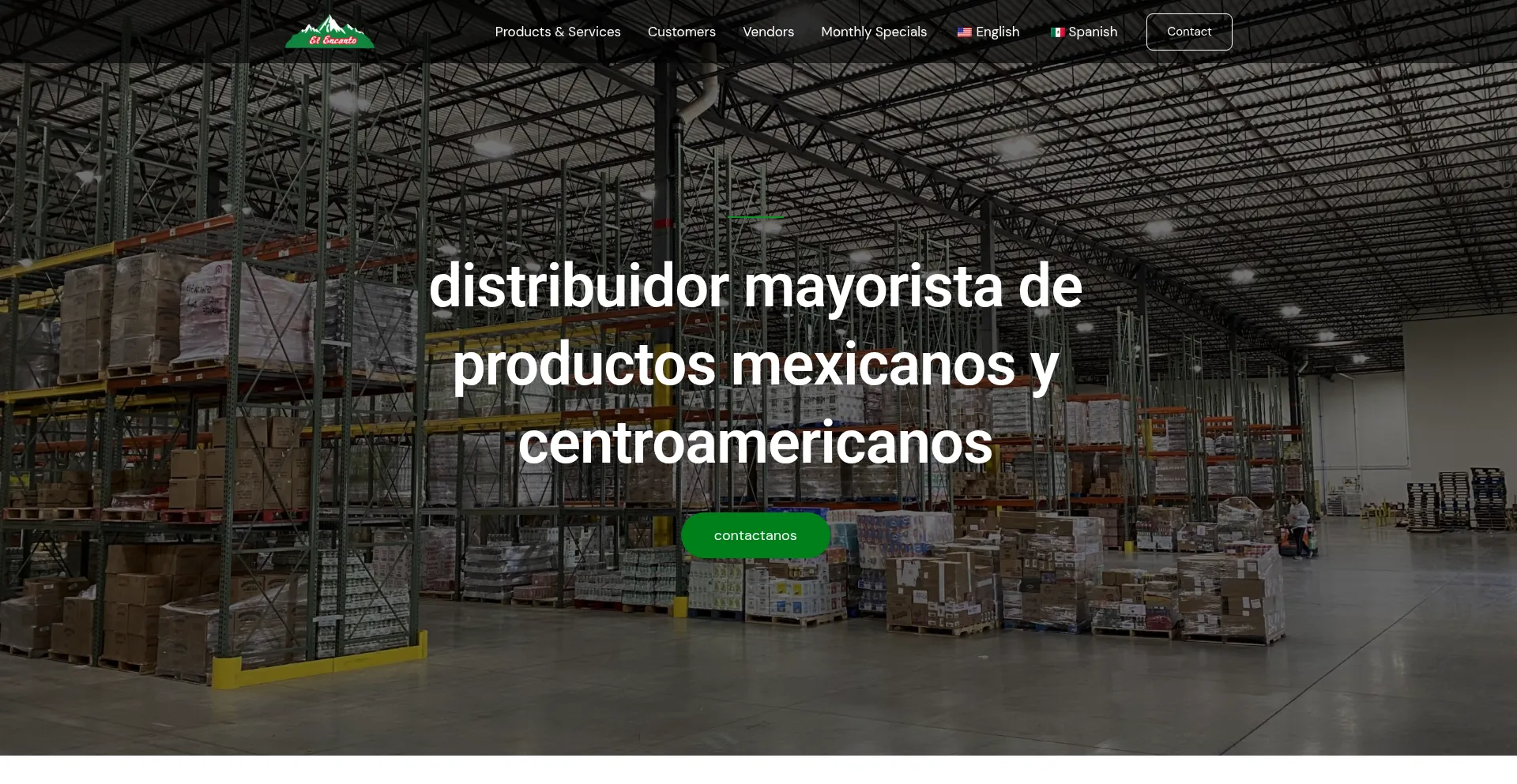 Website screenshot of Encantoproducts.com