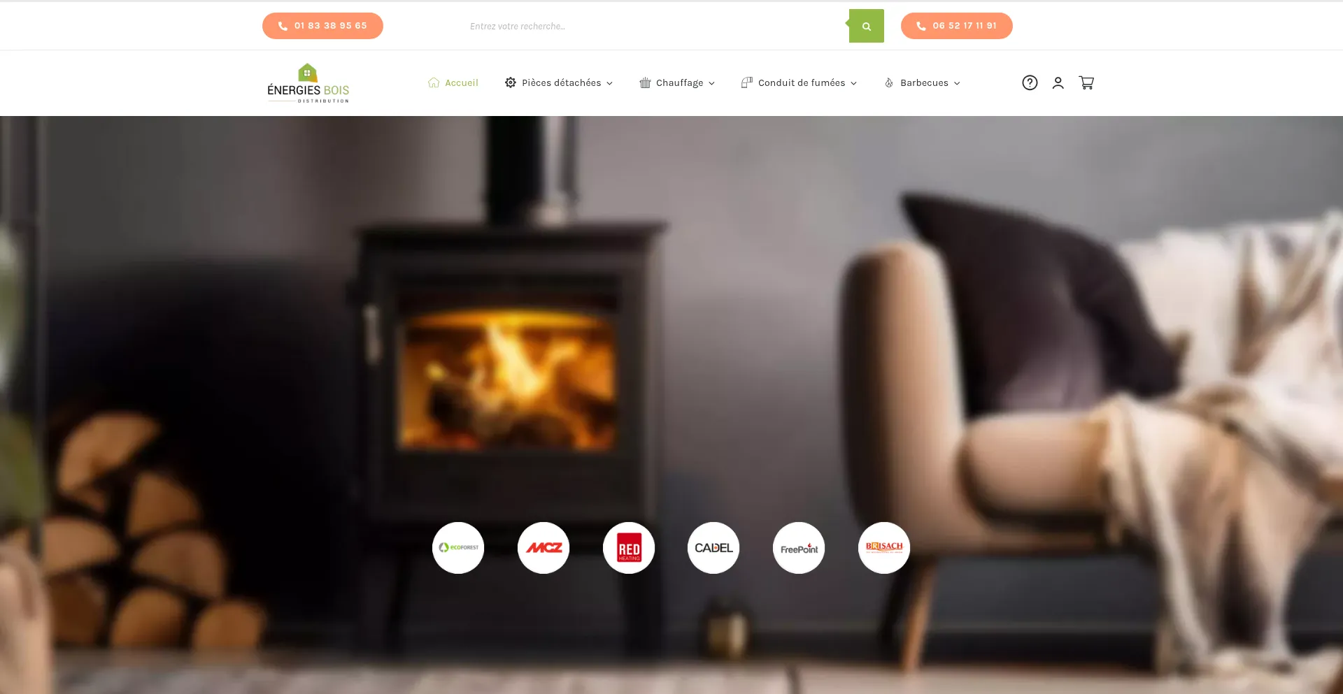 Website screenshot of Energies-bois-distribution.com