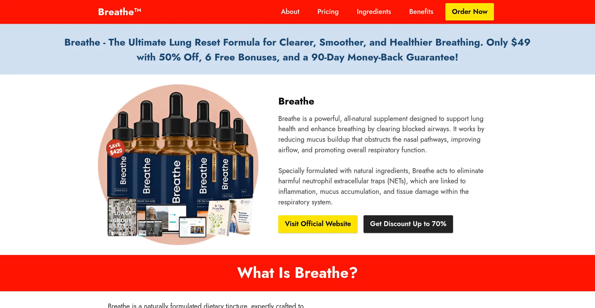 Website screenshot of Eng-en-breathe.com