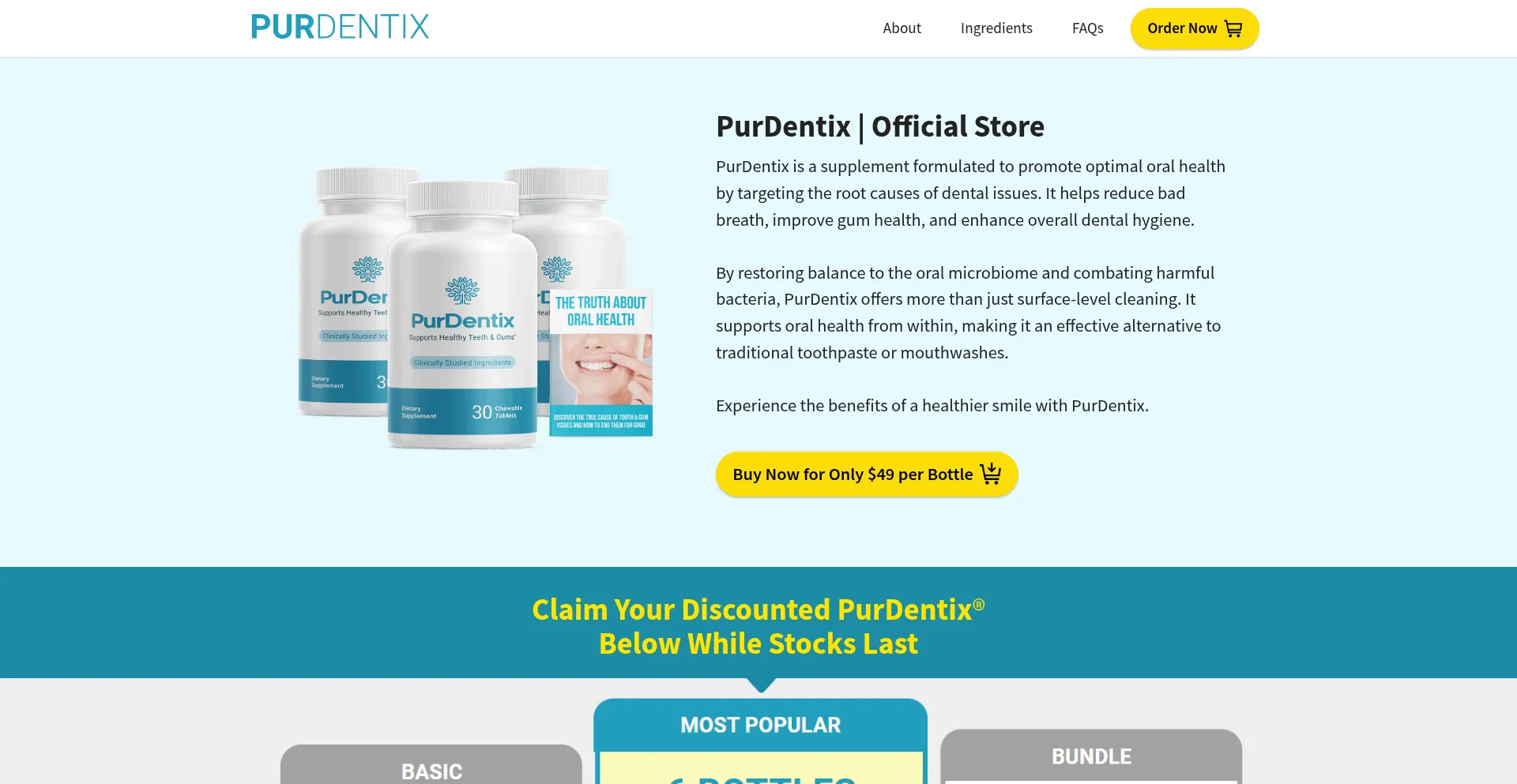 Website screenshot of Eng-puredentix.com