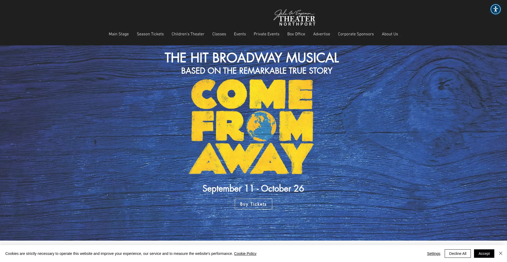 Website screenshot of Engemantheater.com