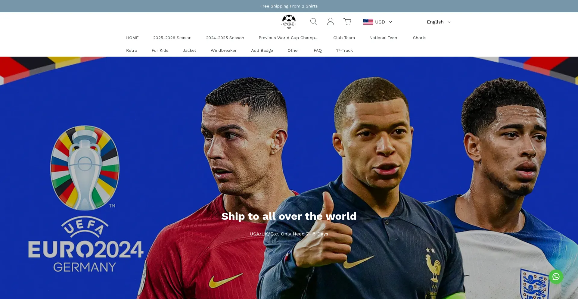 Website screenshot of Enjoyfball.net