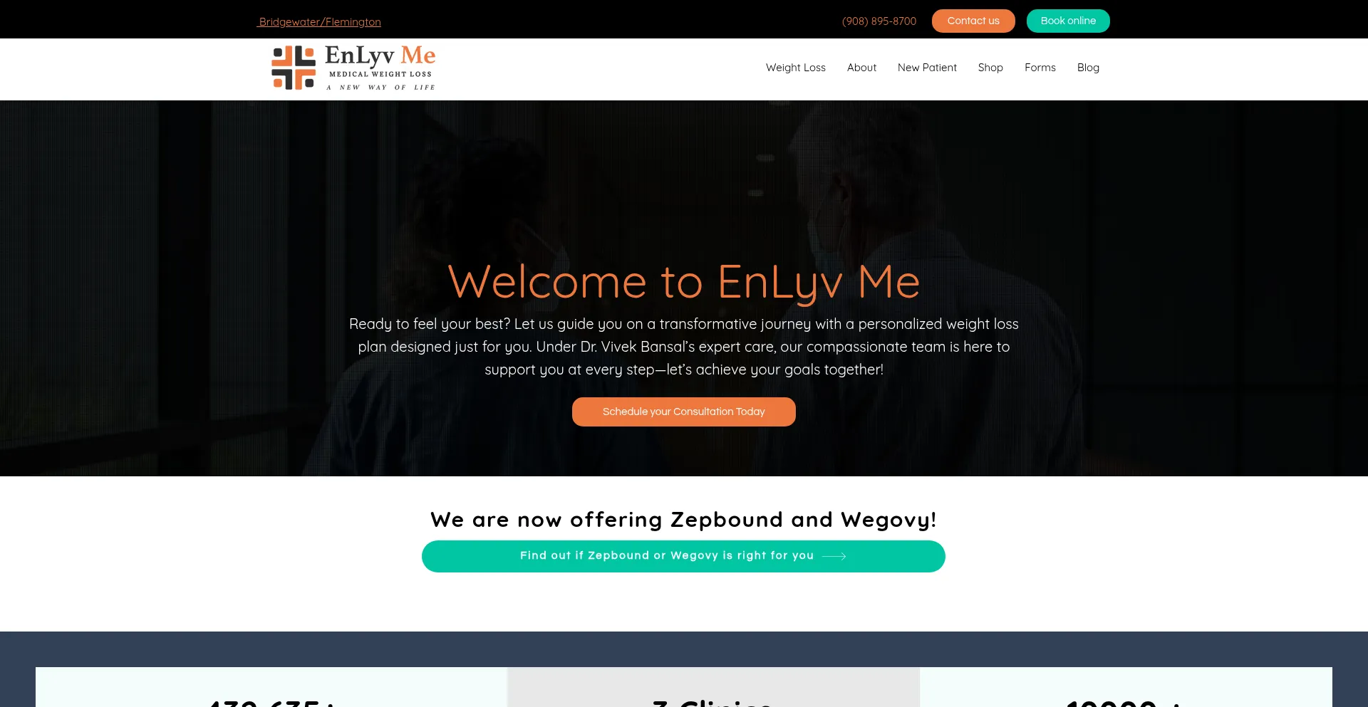 Website screenshot of Enlyv.com