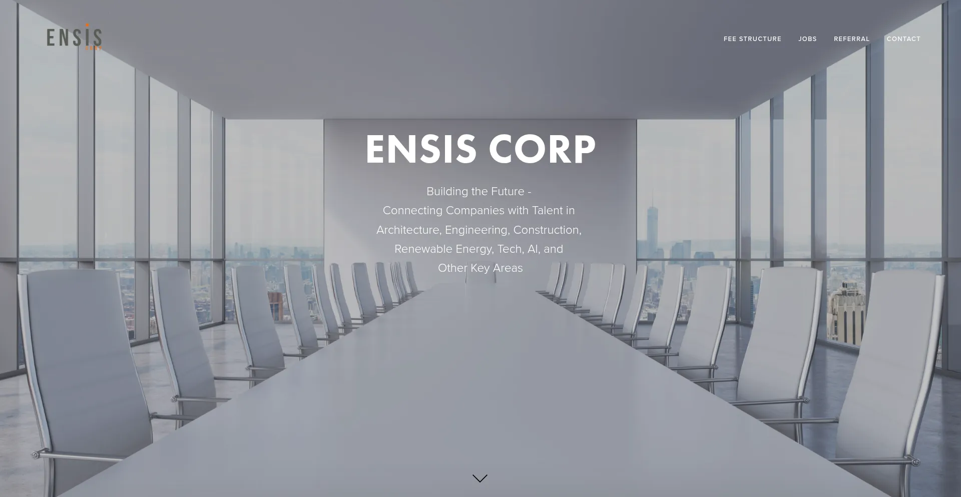 Website screenshot of Ensiscorp.com