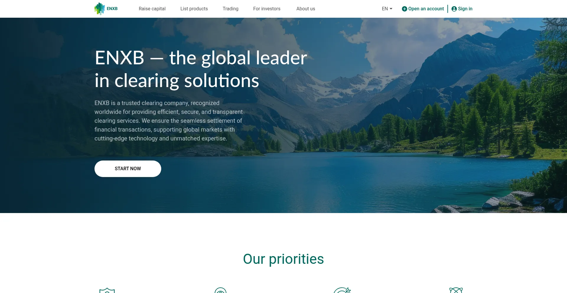 Website screenshot of Enxb.me