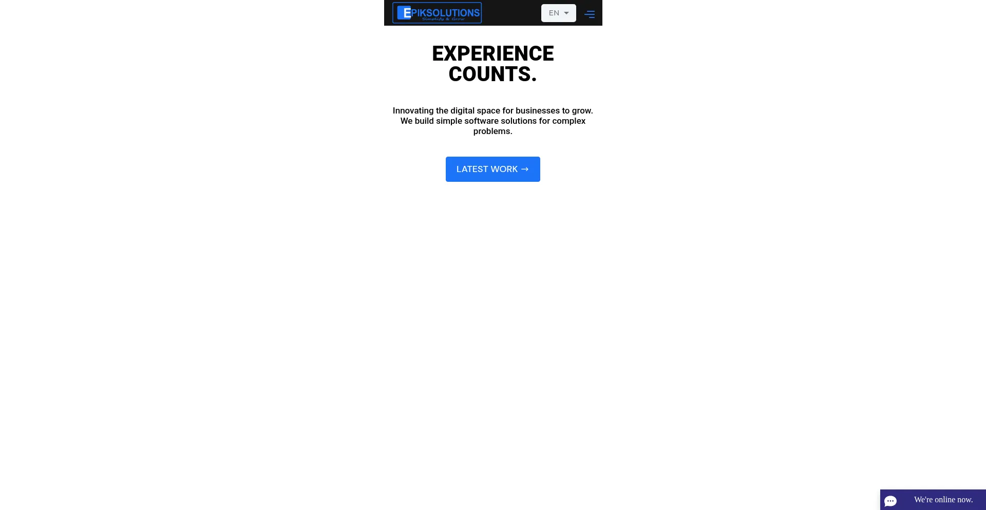 Website screenshot of Epiks-sollution.com