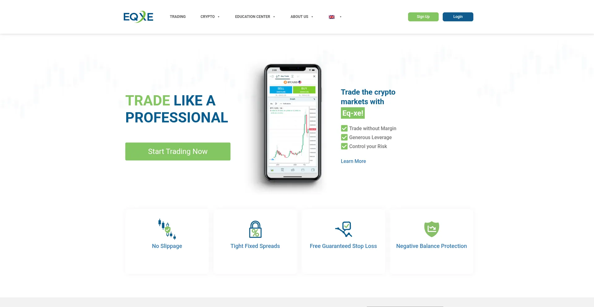 Website screenshot of Eq-xe.com