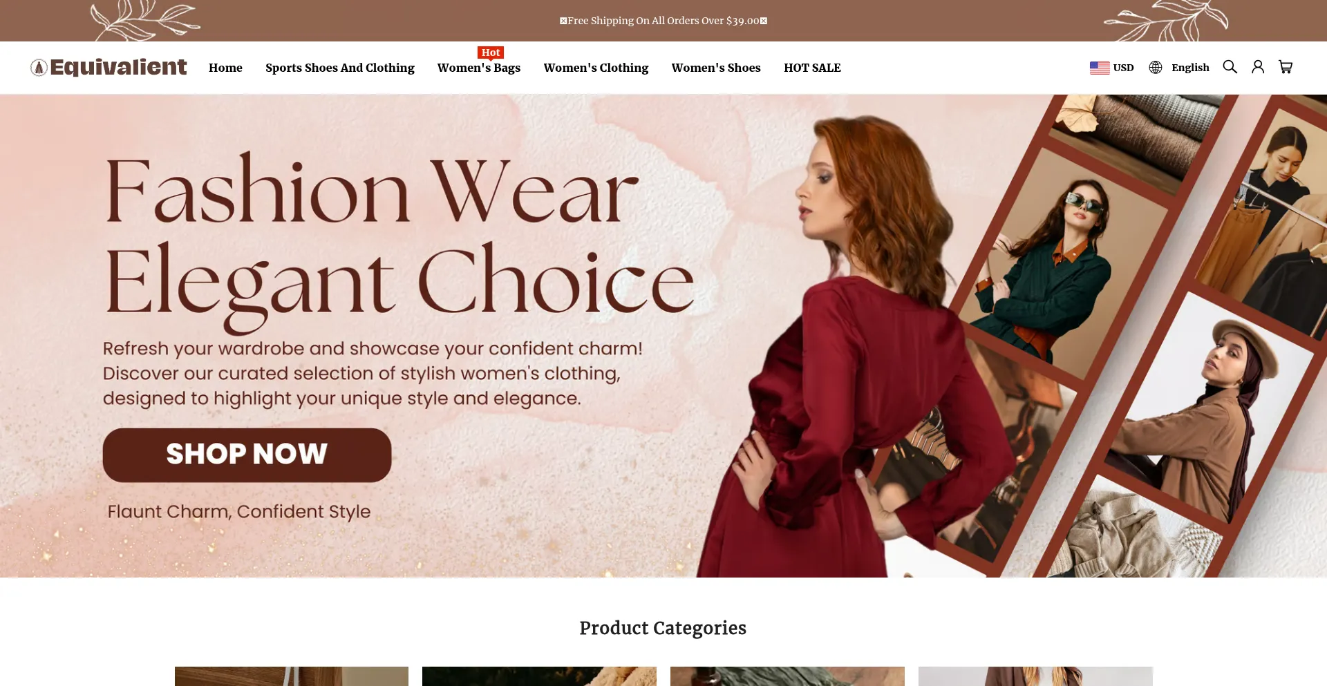 Website screenshot of Equivalient.com