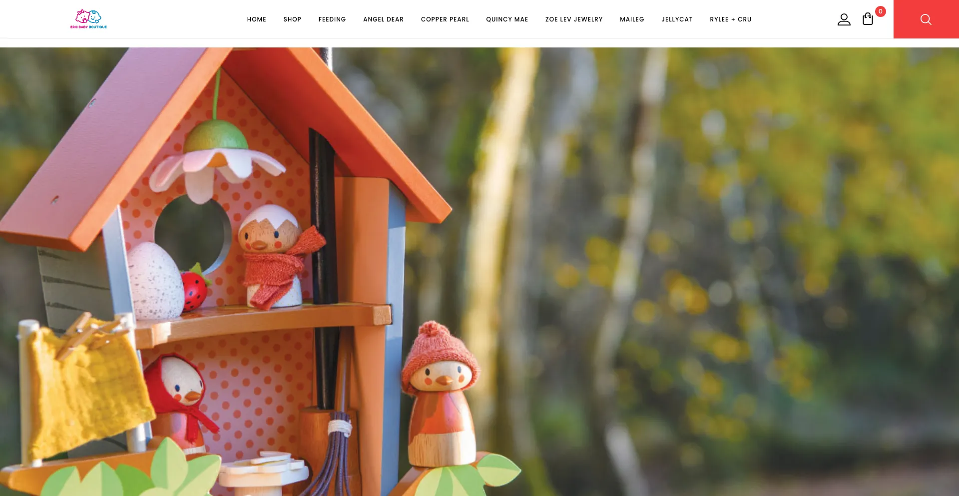 Website screenshot of Ericbabyboutique.com