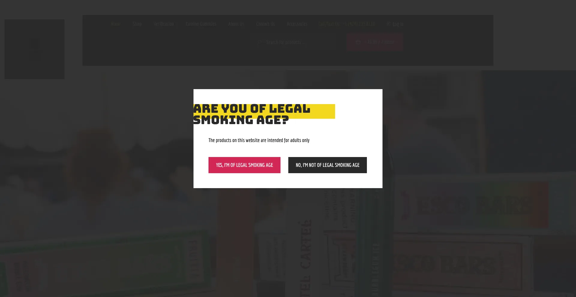 Website screenshot of Escobarvape.org