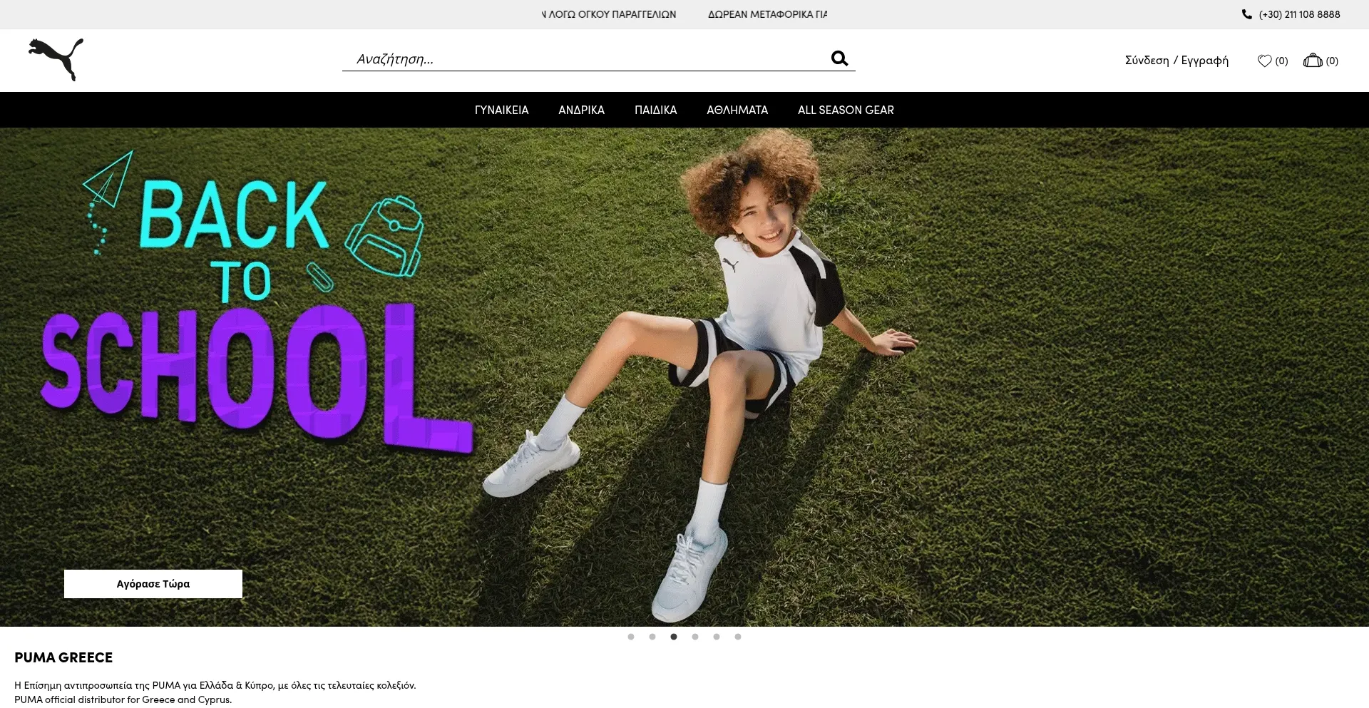 Website screenshot of Eshop.sportswind.gr