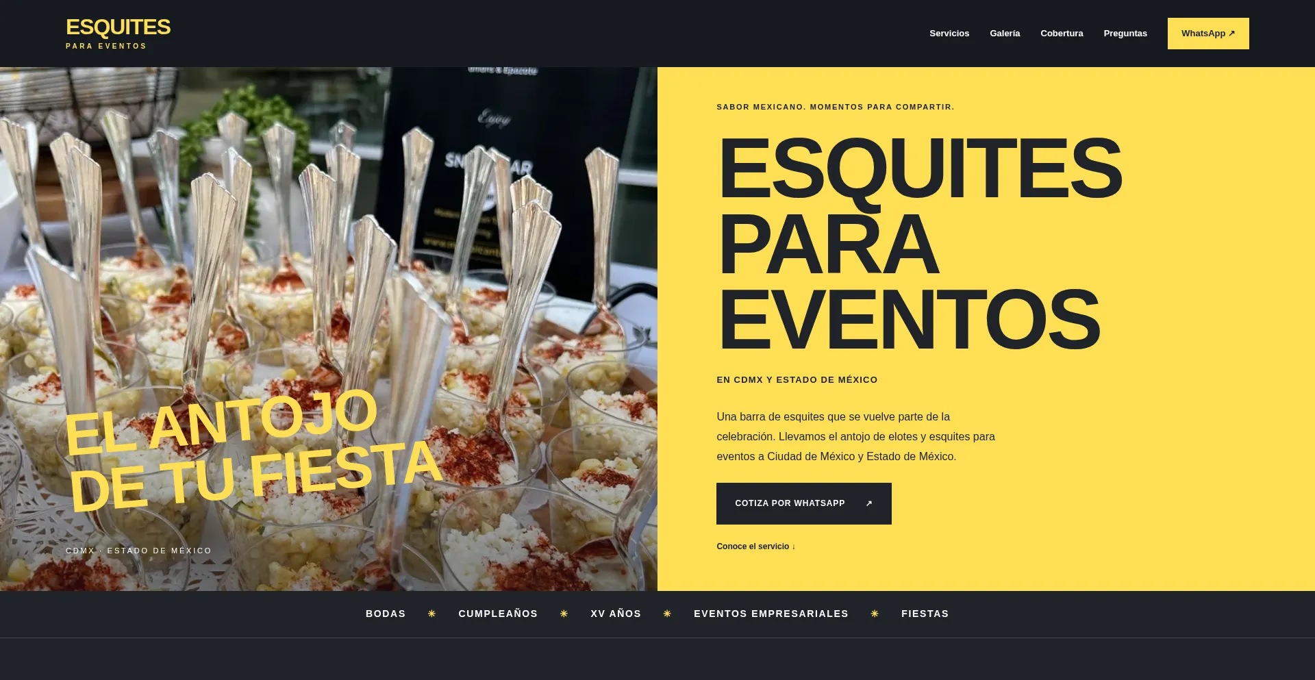 Esquitesparaeventos.com