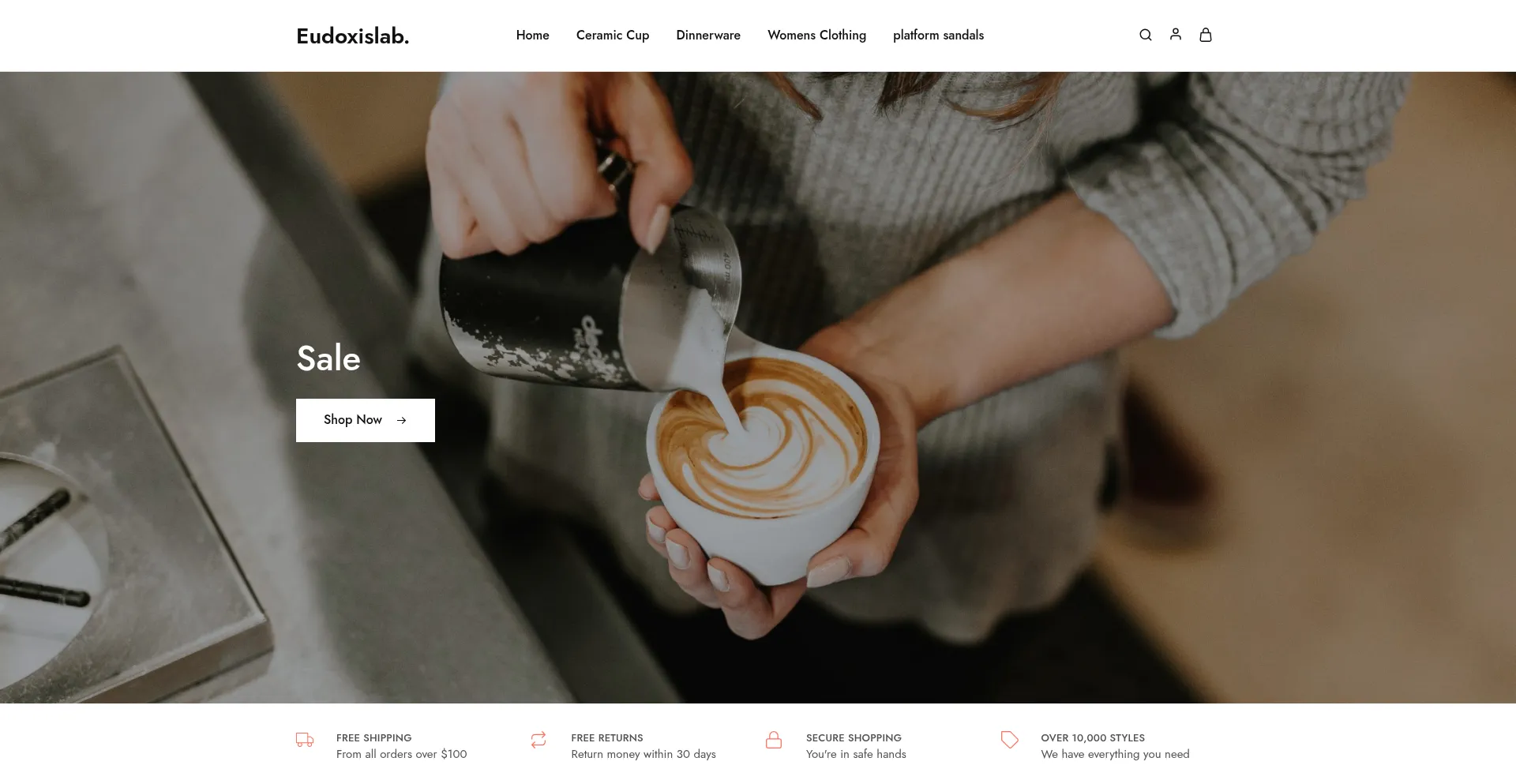 Website screenshot of Eudoxislab.com