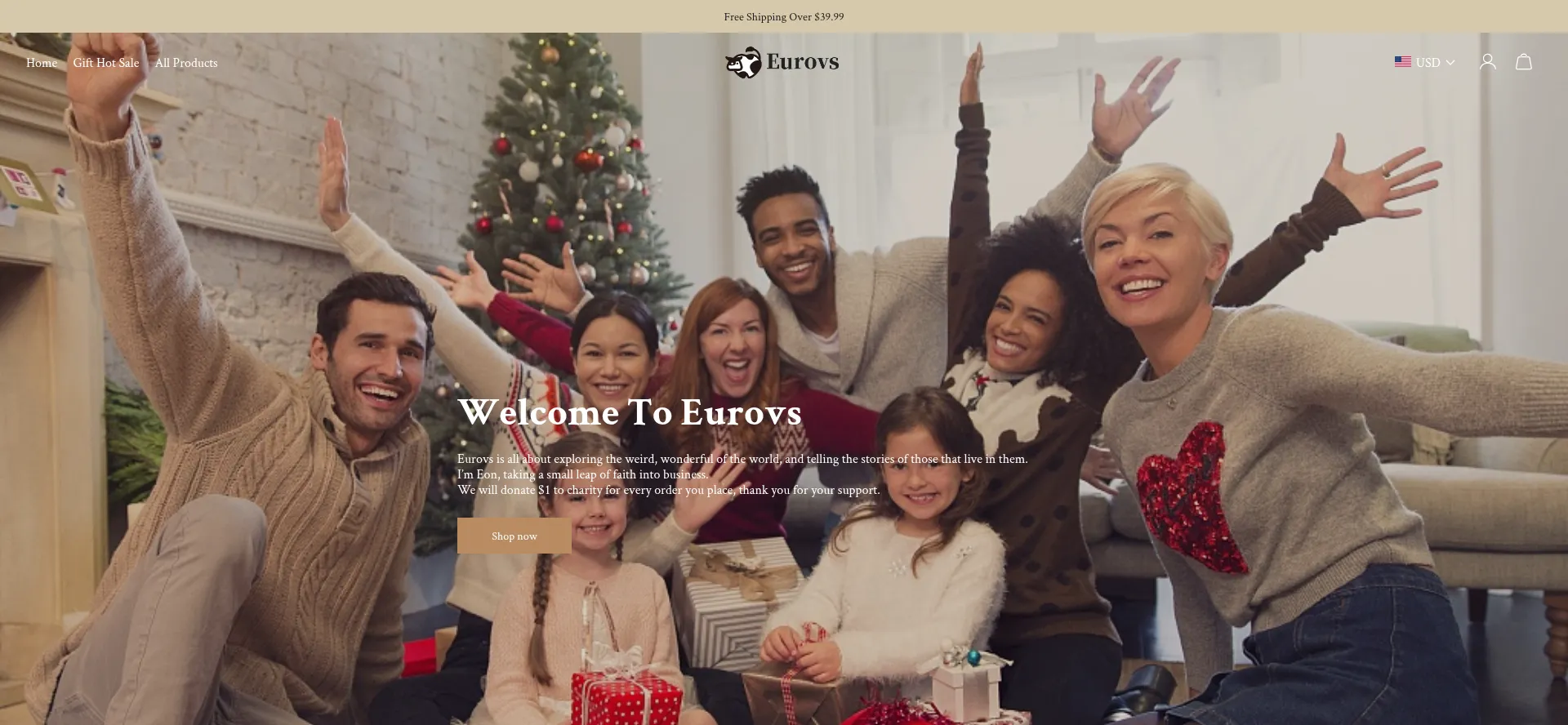 Website screenshot of Eurovs.com