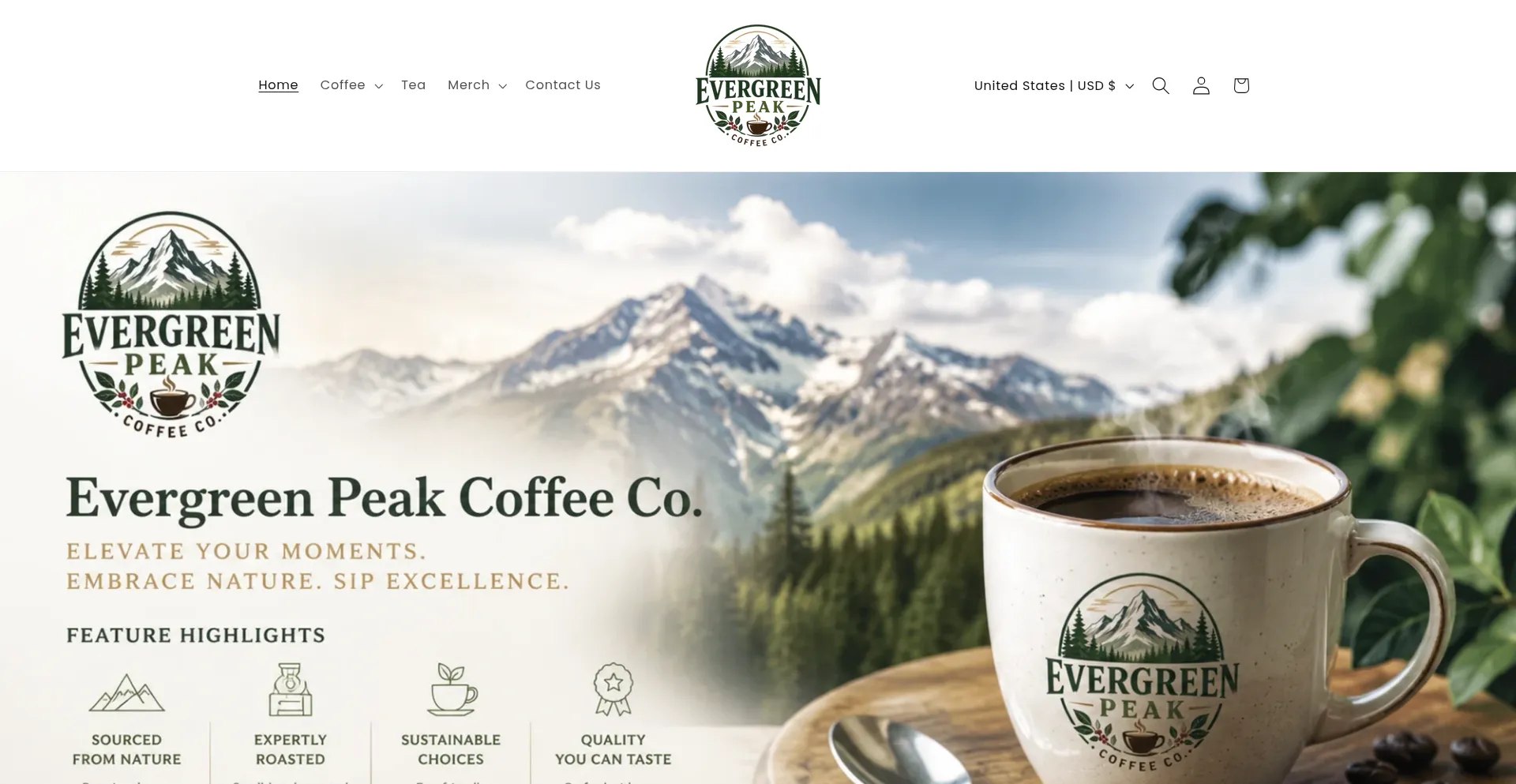 Evergreenpeakcoffee.com