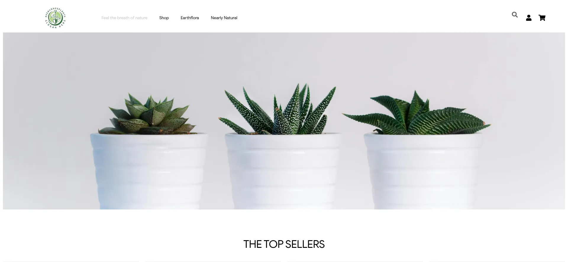Website screenshot of Everyonesplants.com