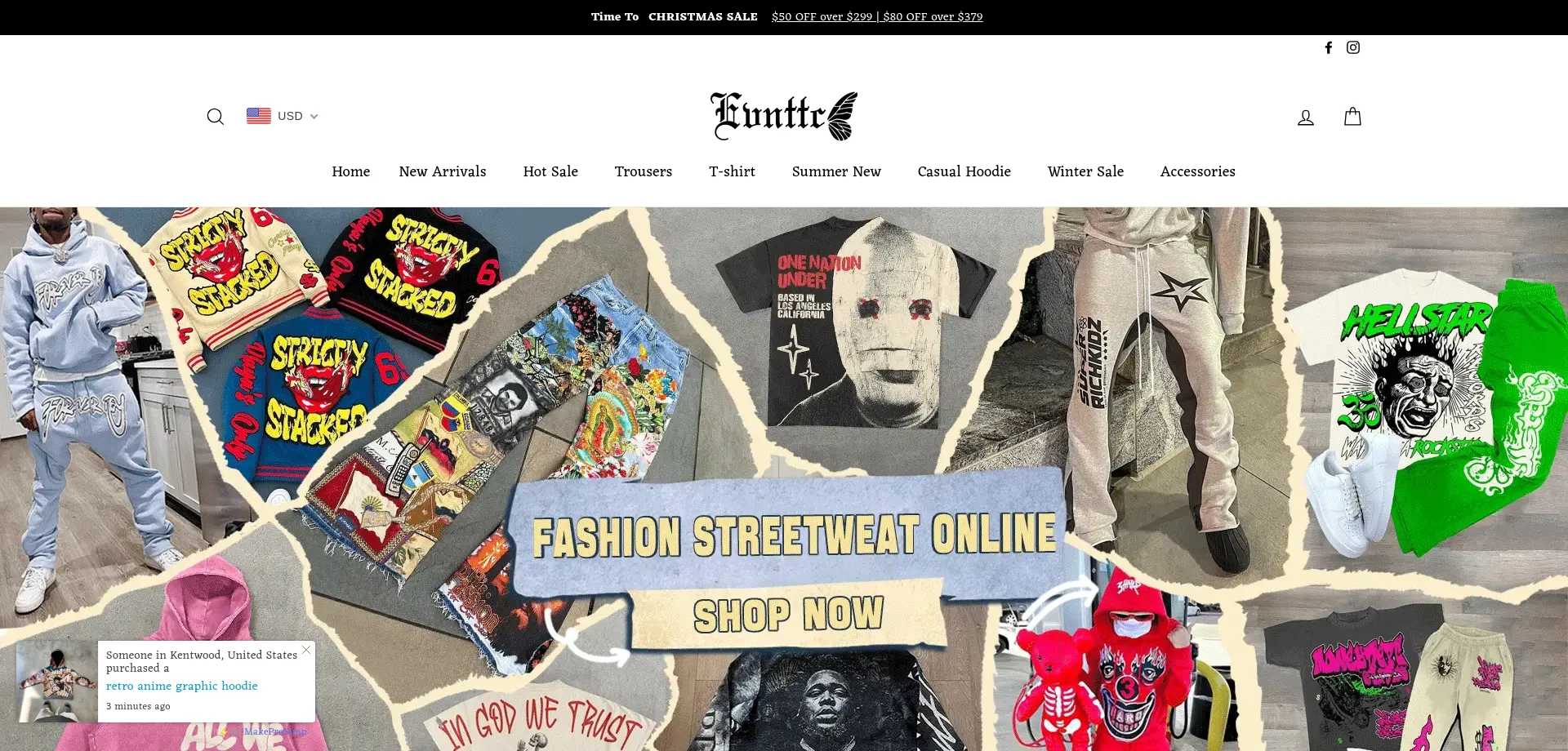 Website screenshot of Evnttc.com