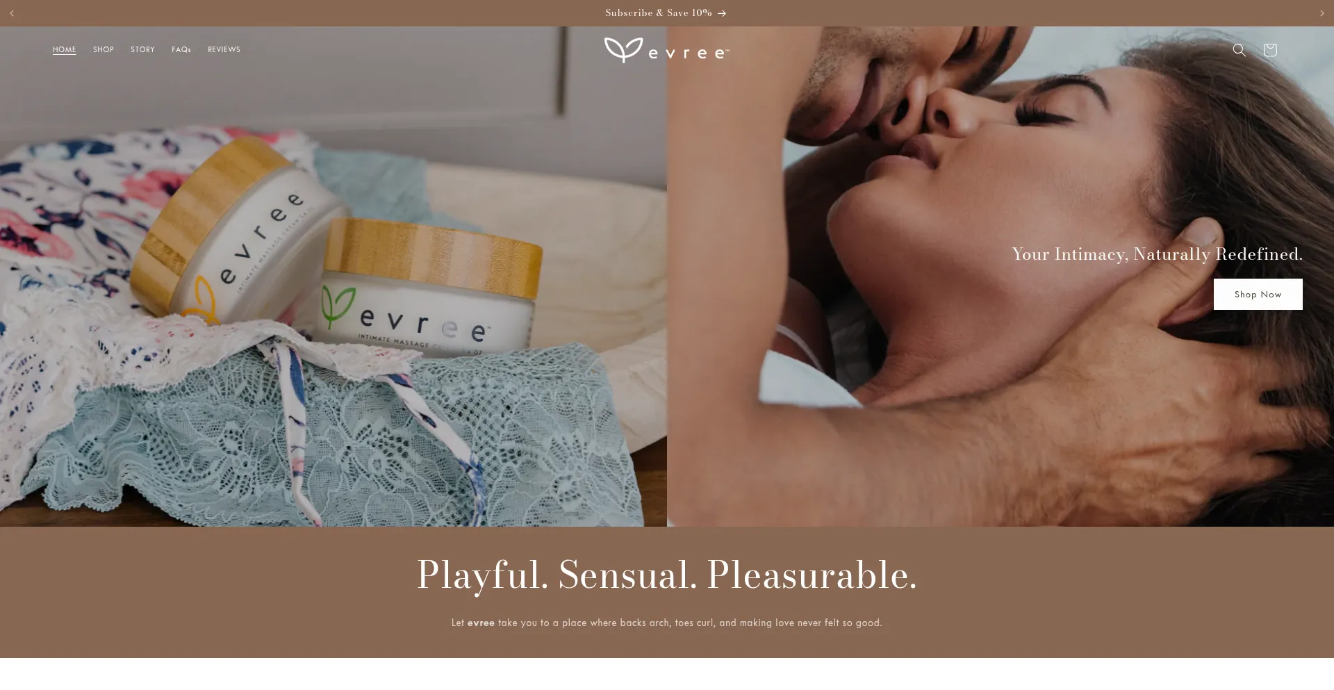 Website screenshot of Evreesensation.com