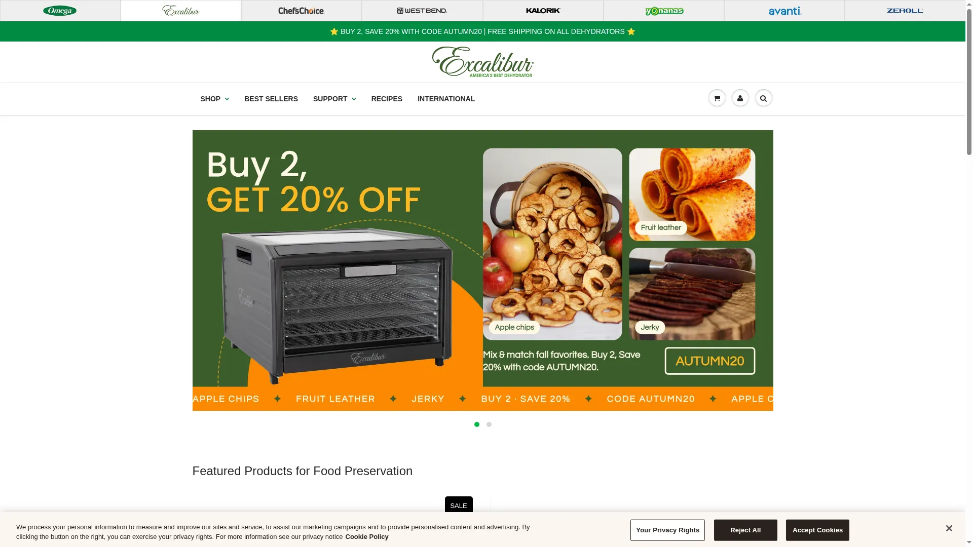 Excaliburdehydrator.com