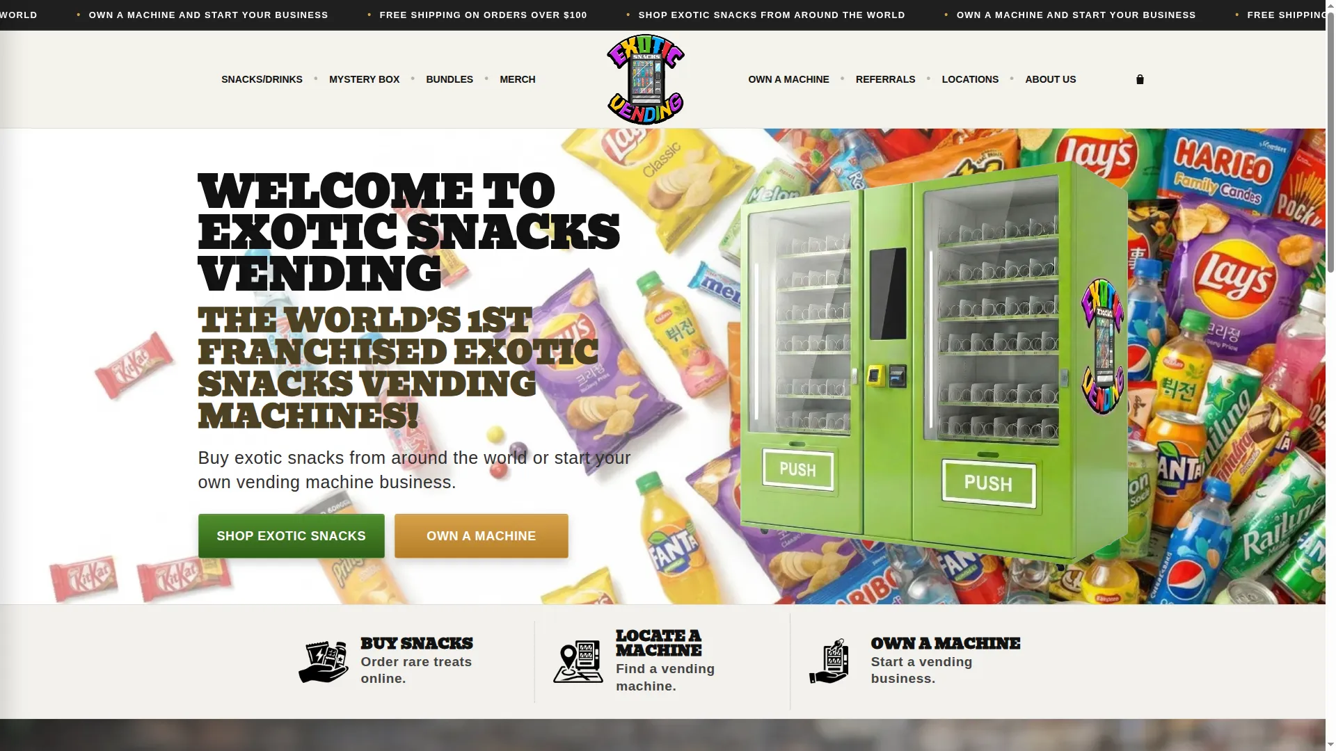 Exoticsnacksvending.com