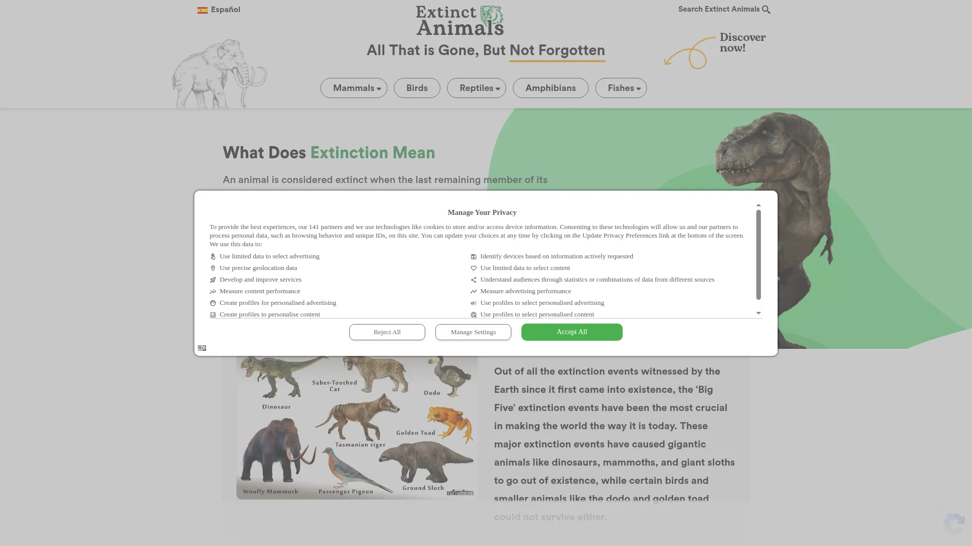 Extinctanimals.org