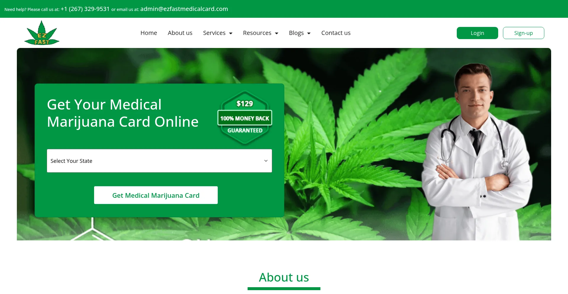 Ezfastmedicalcard.com