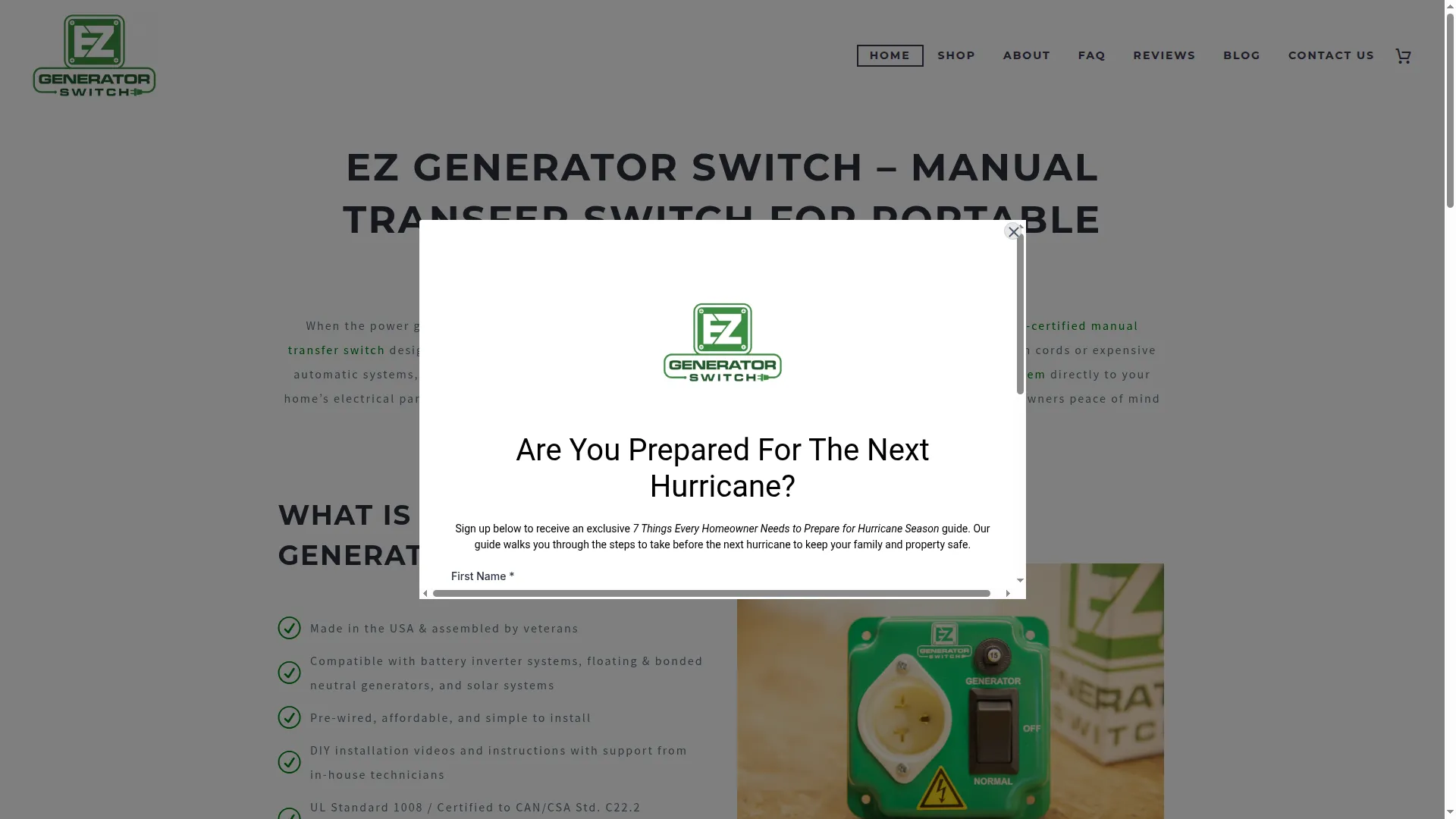 Ezgeneratorswitch.com