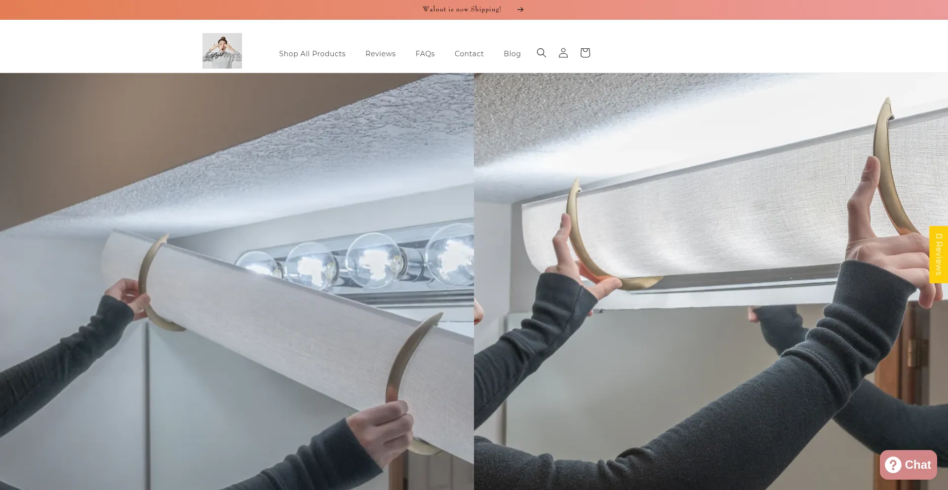 Website screenshot of Ezlightwraps.com