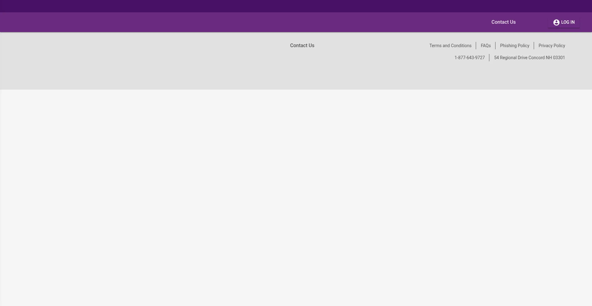 Website screenshot of Ezpassnh.com