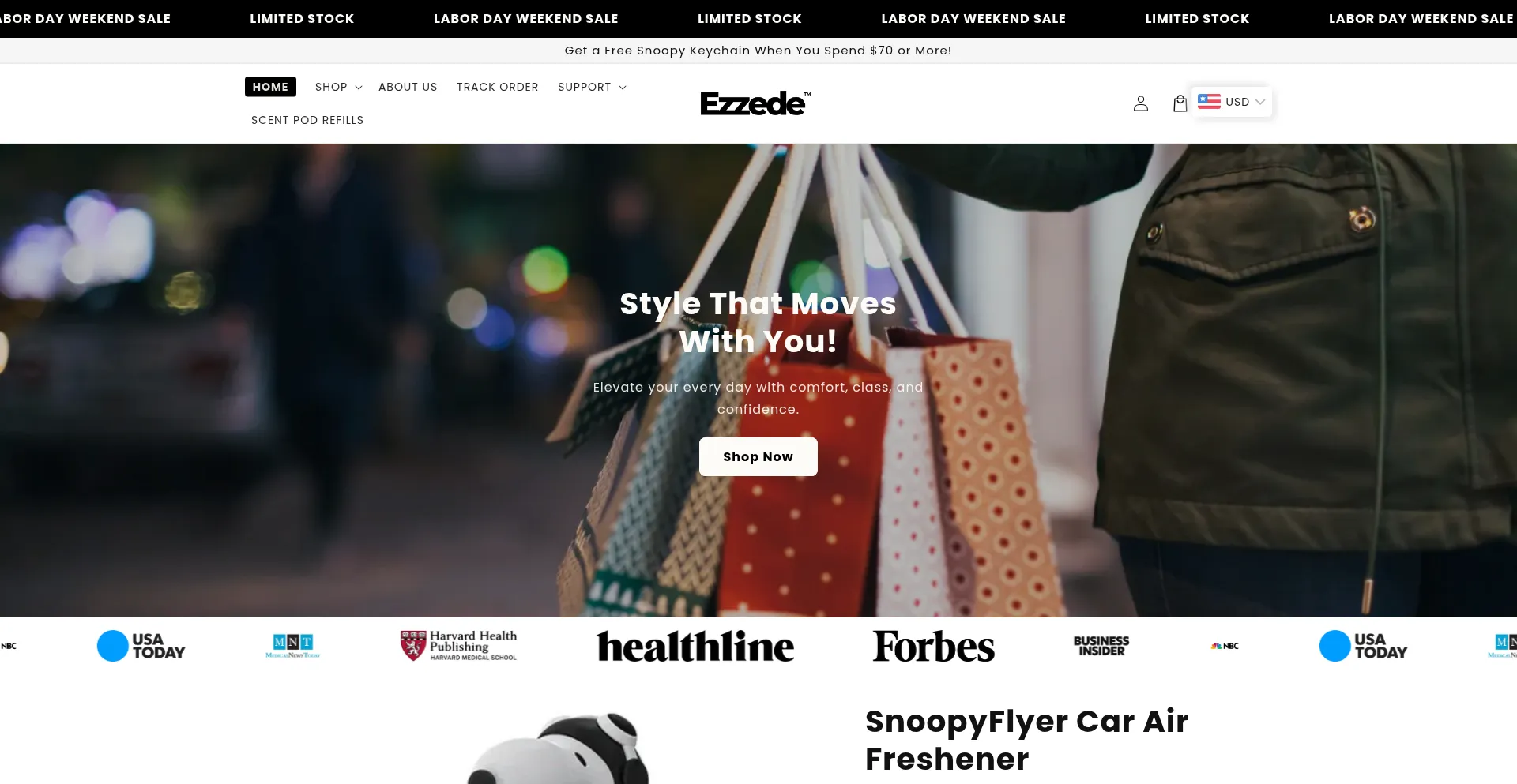 Website screenshot of Ezzede.com