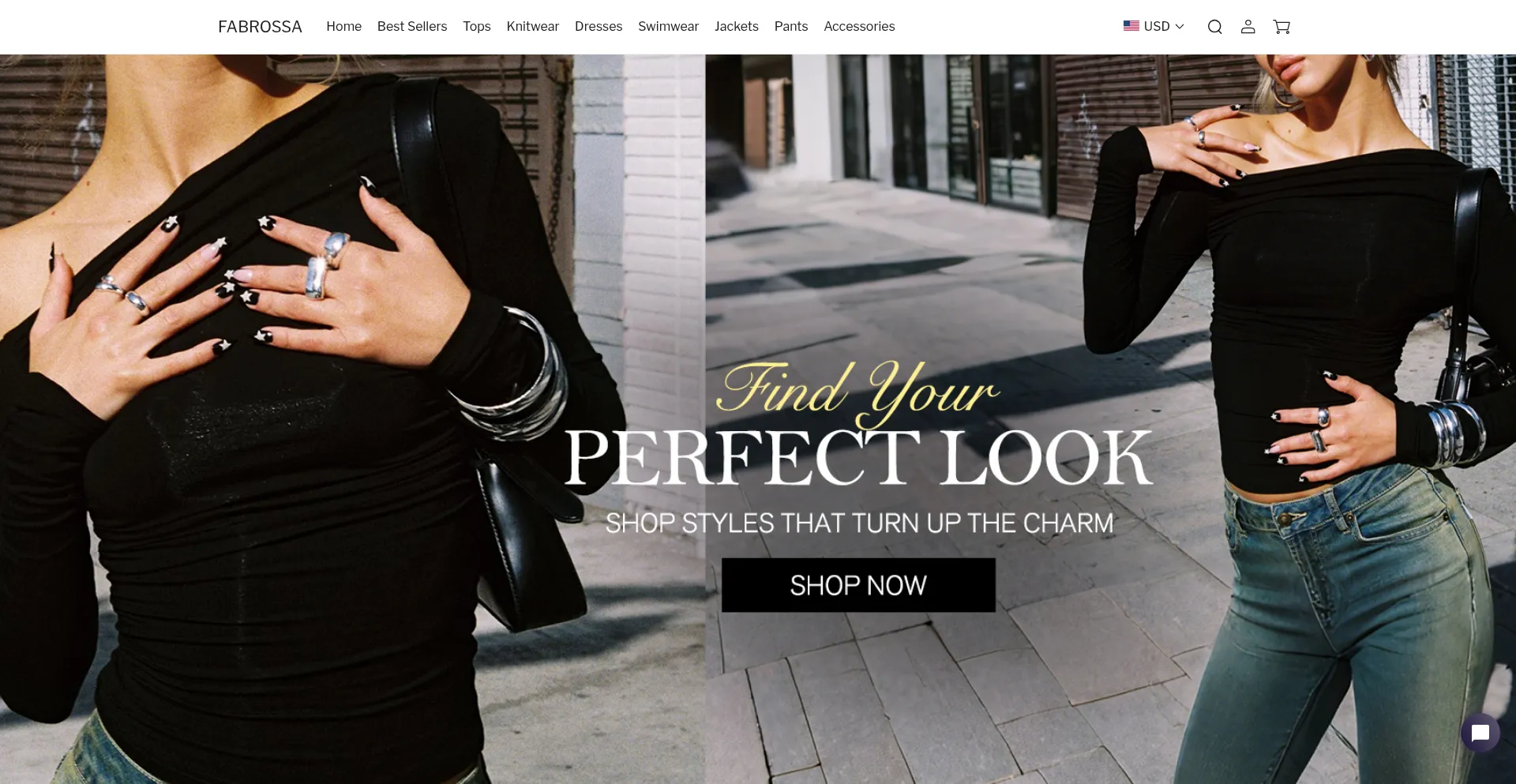 Website screenshot of Fabrossa.com