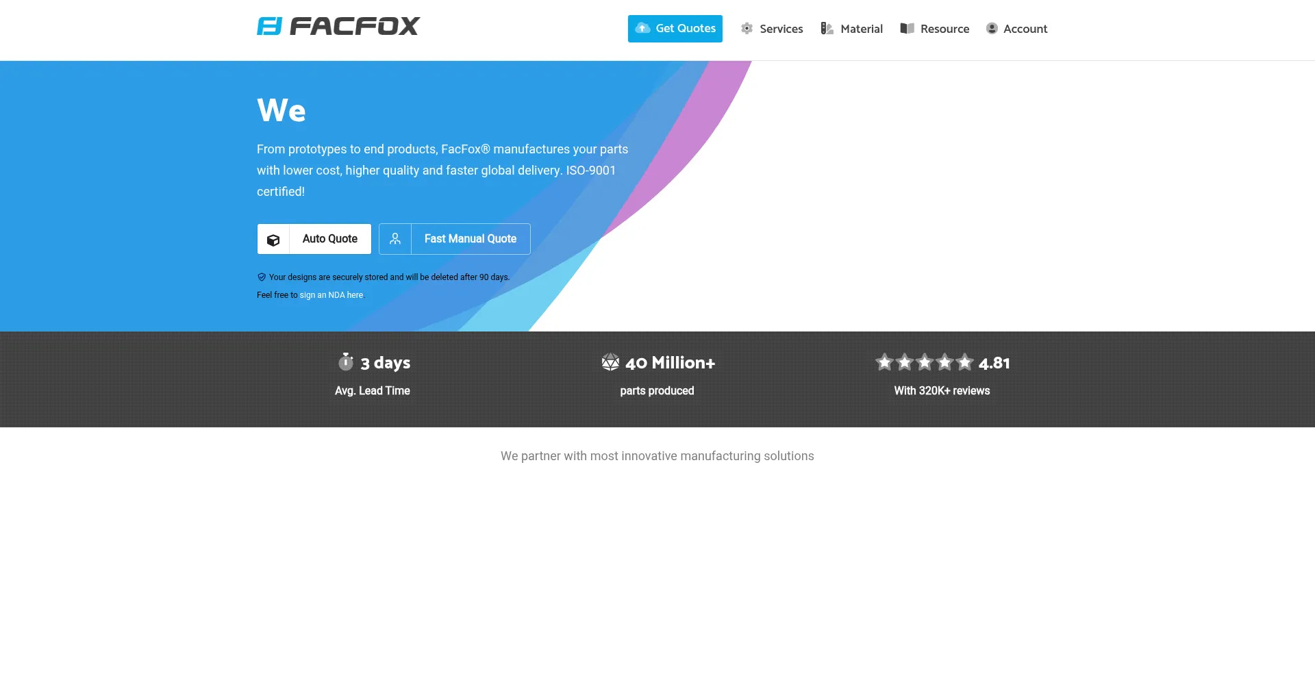 Website screenshot of Facfox.com