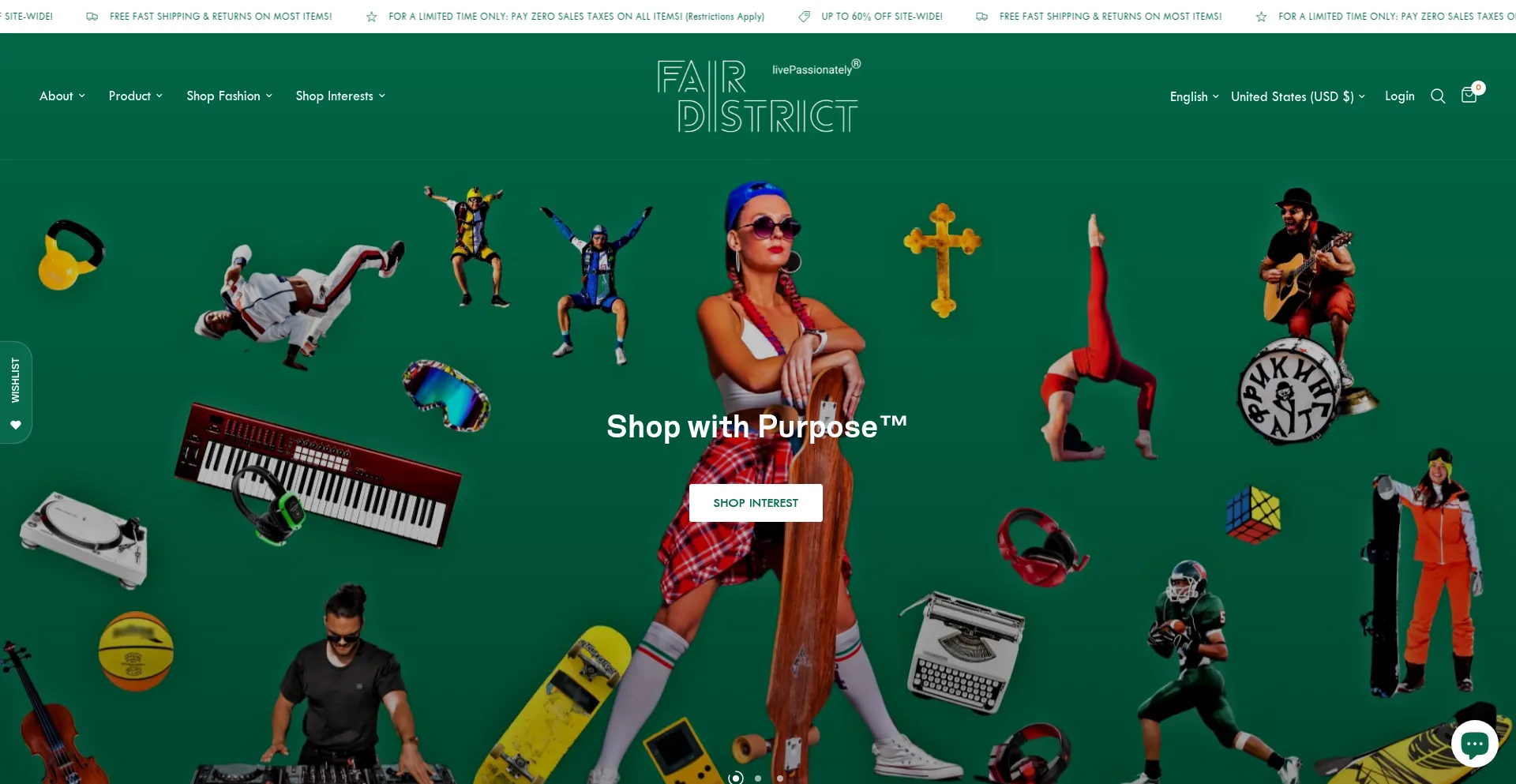 Website screenshot of Fairdistrict.com