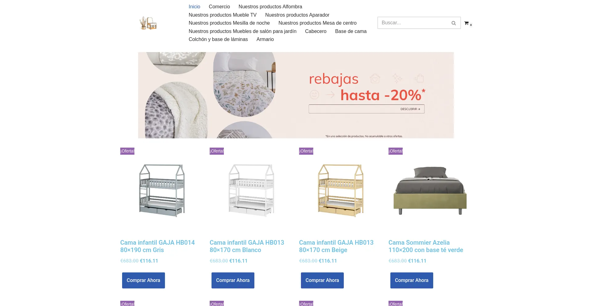 Website screenshot of Fajascompra.com