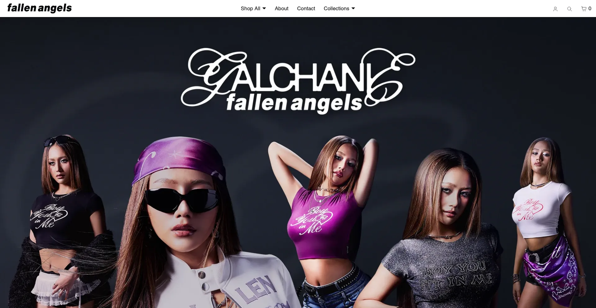 Website screenshot of Fallenangels-online.com